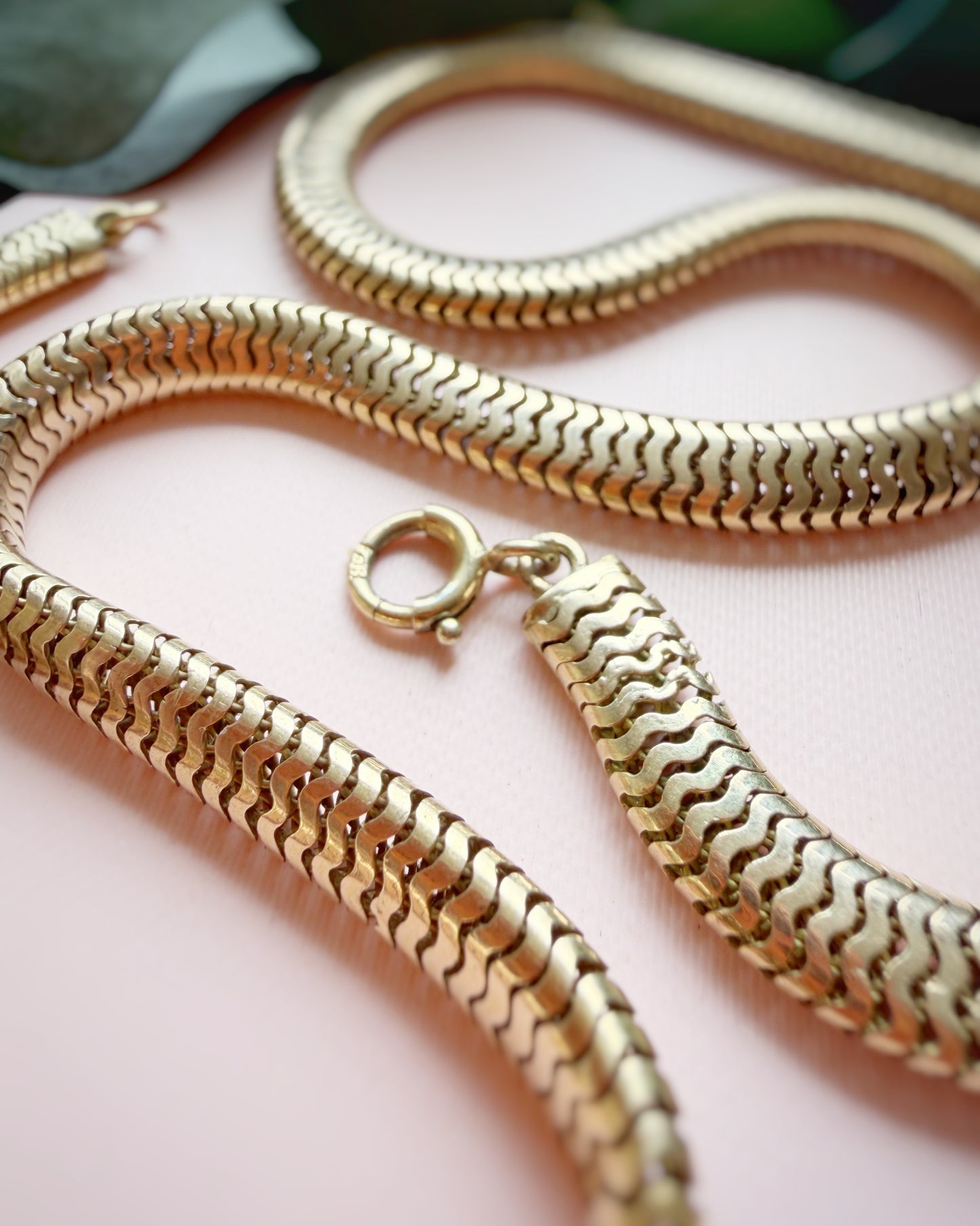 Antique 15ct Tubogas / Snake Chain (18")