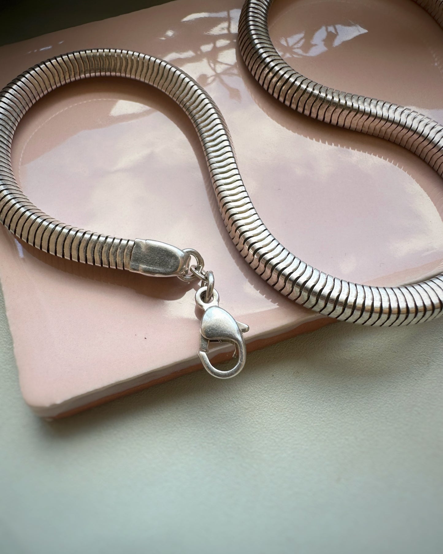 Vintage Ultra Chunky Geometric Snake Chain