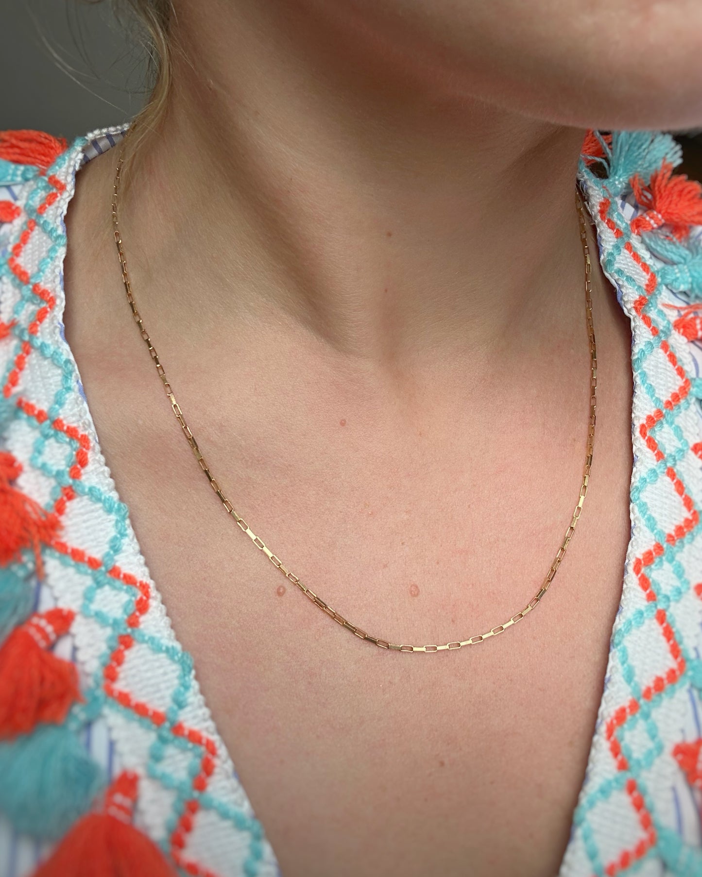 Vintage Paperclip Chain (19 +3/4")