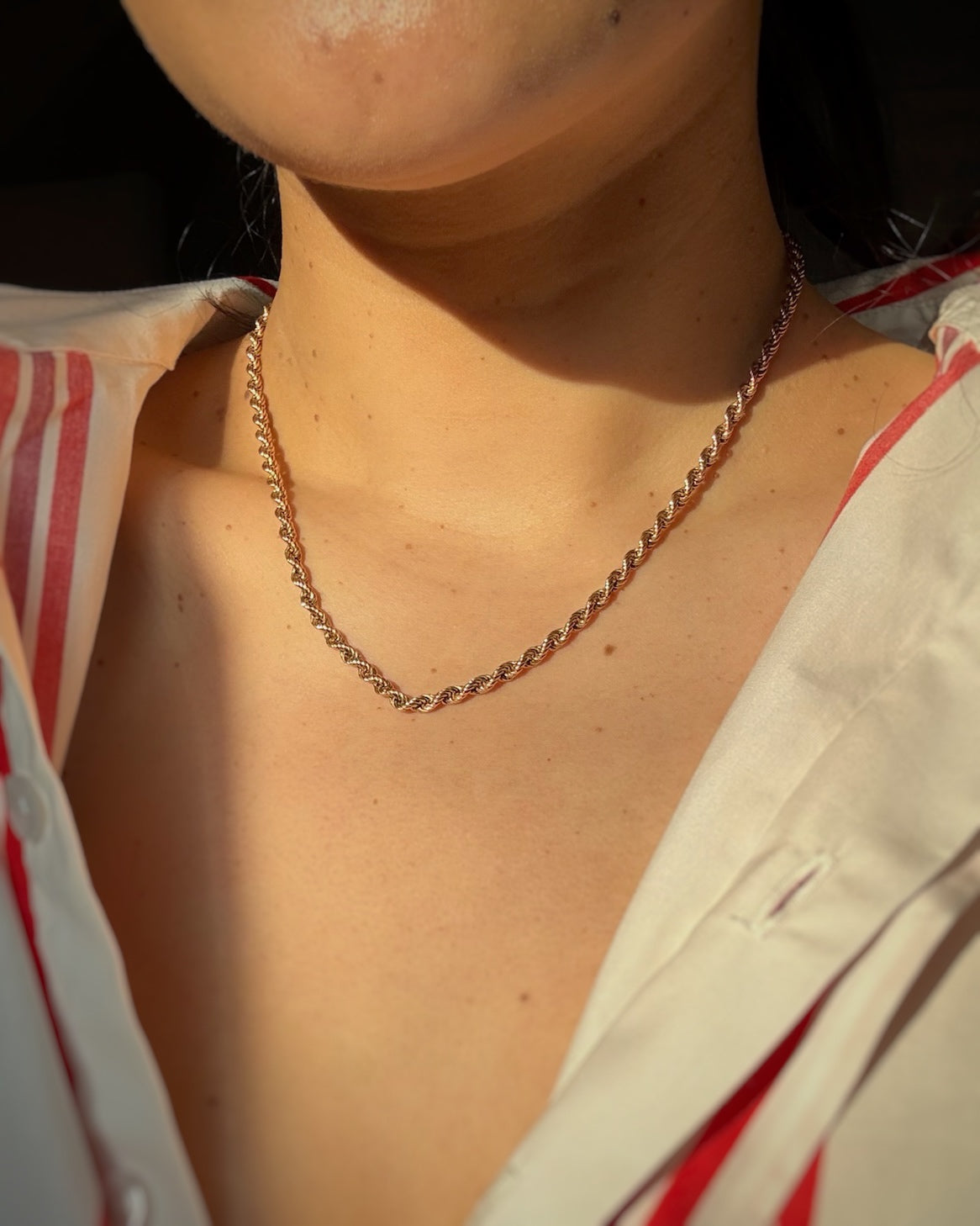 Vintage Chunky Rope Chain (16.5")