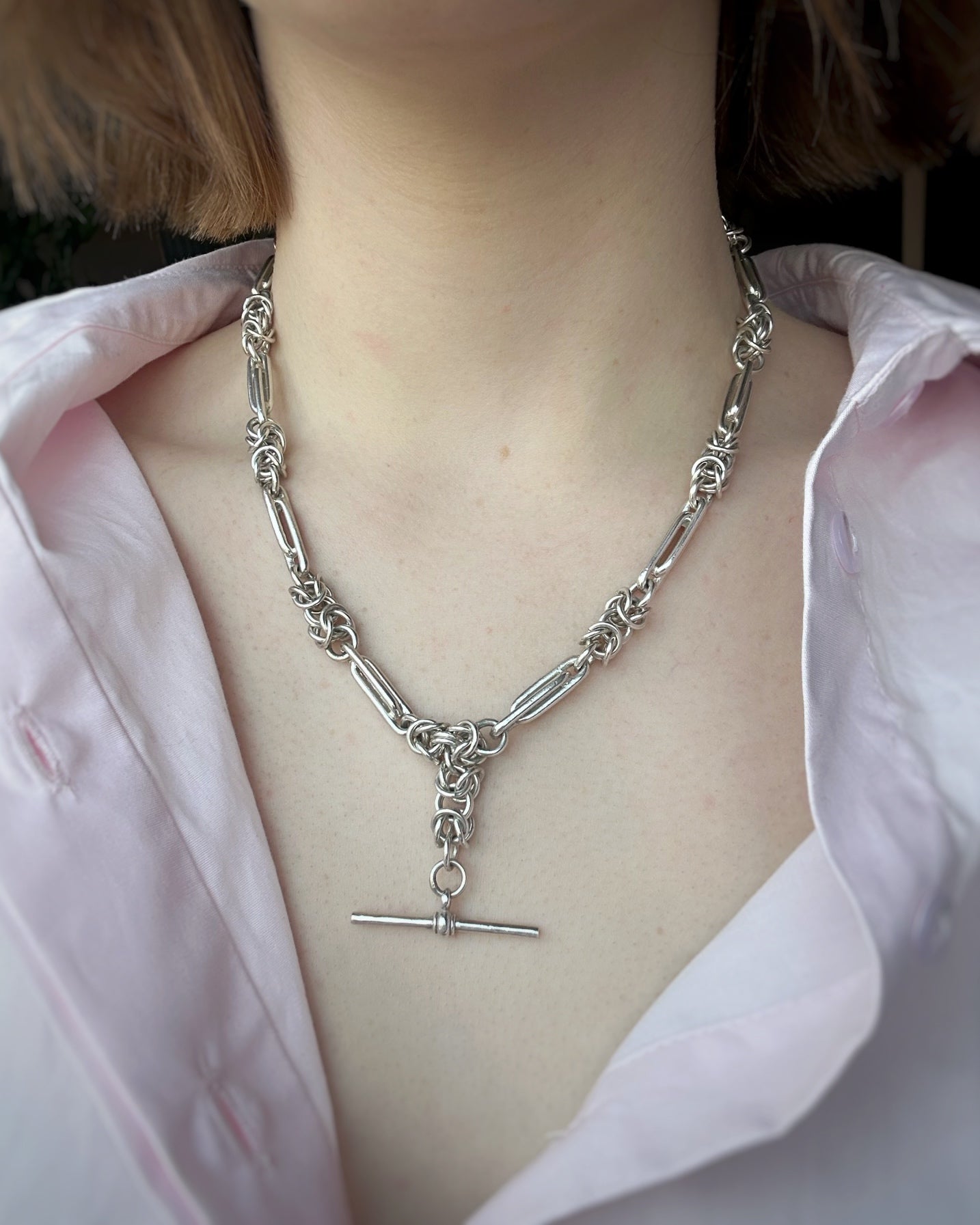 Vintage Ultra Chunky Double Trombone and Fancy Lovers Knot (18")