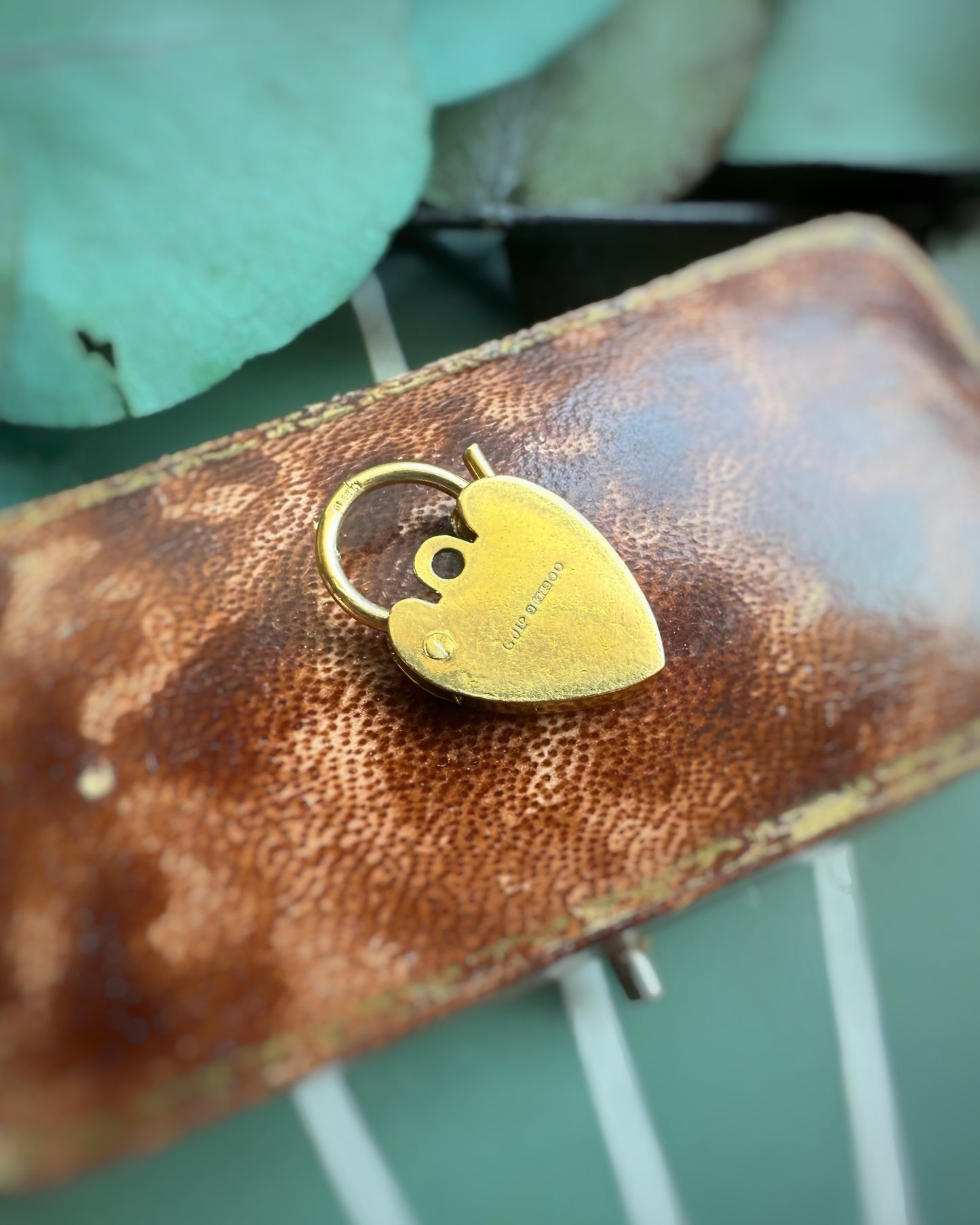 Vintage 1973 Ultra Yellow Heart Padlock