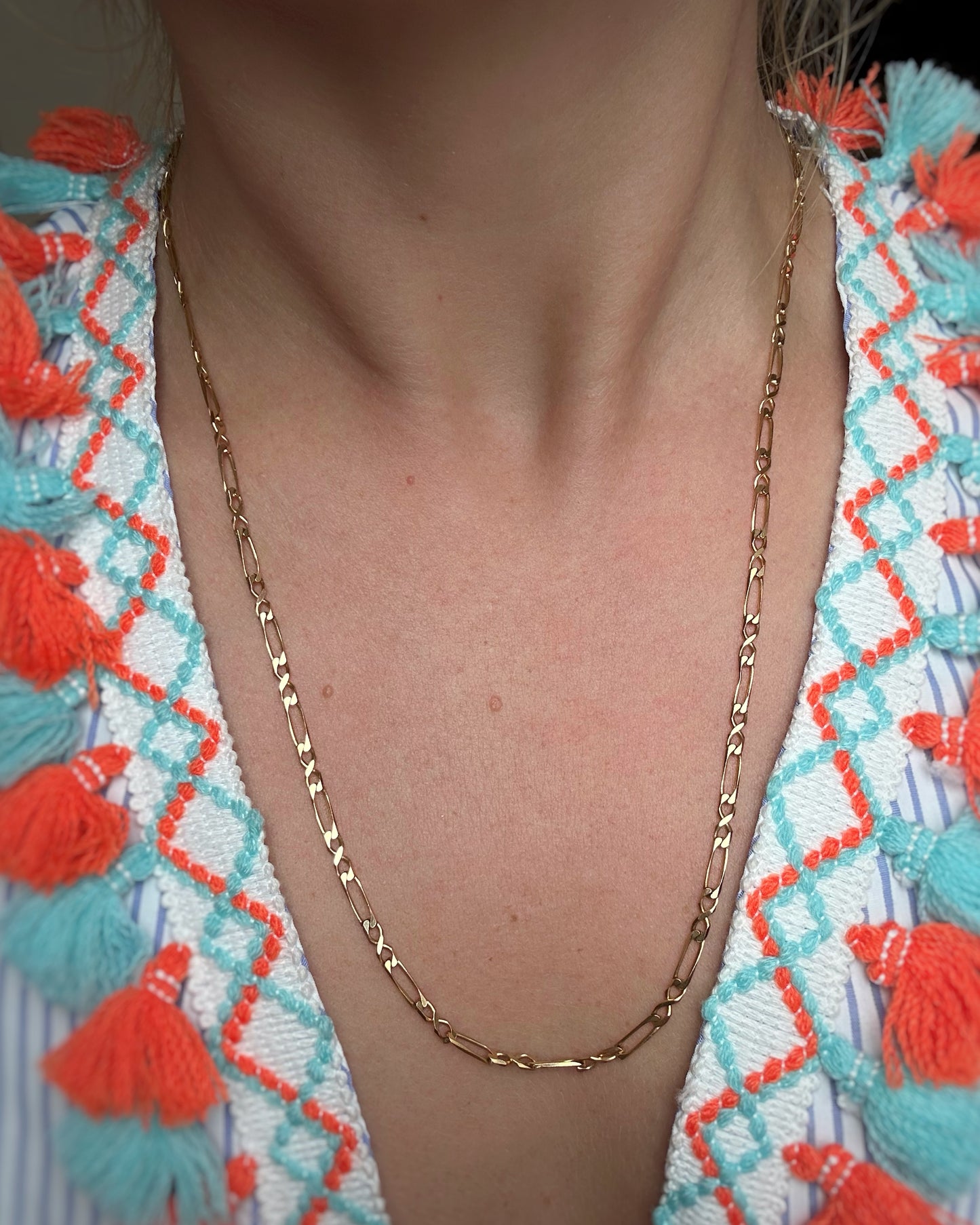 Vintage Weighty Ultra-Yellow Fancy Link (23.5")