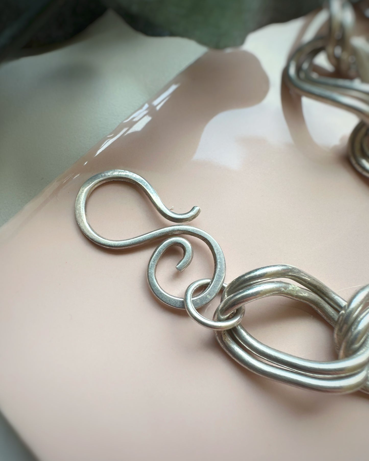 Vintage Giant Double Curb Bracelet (8")