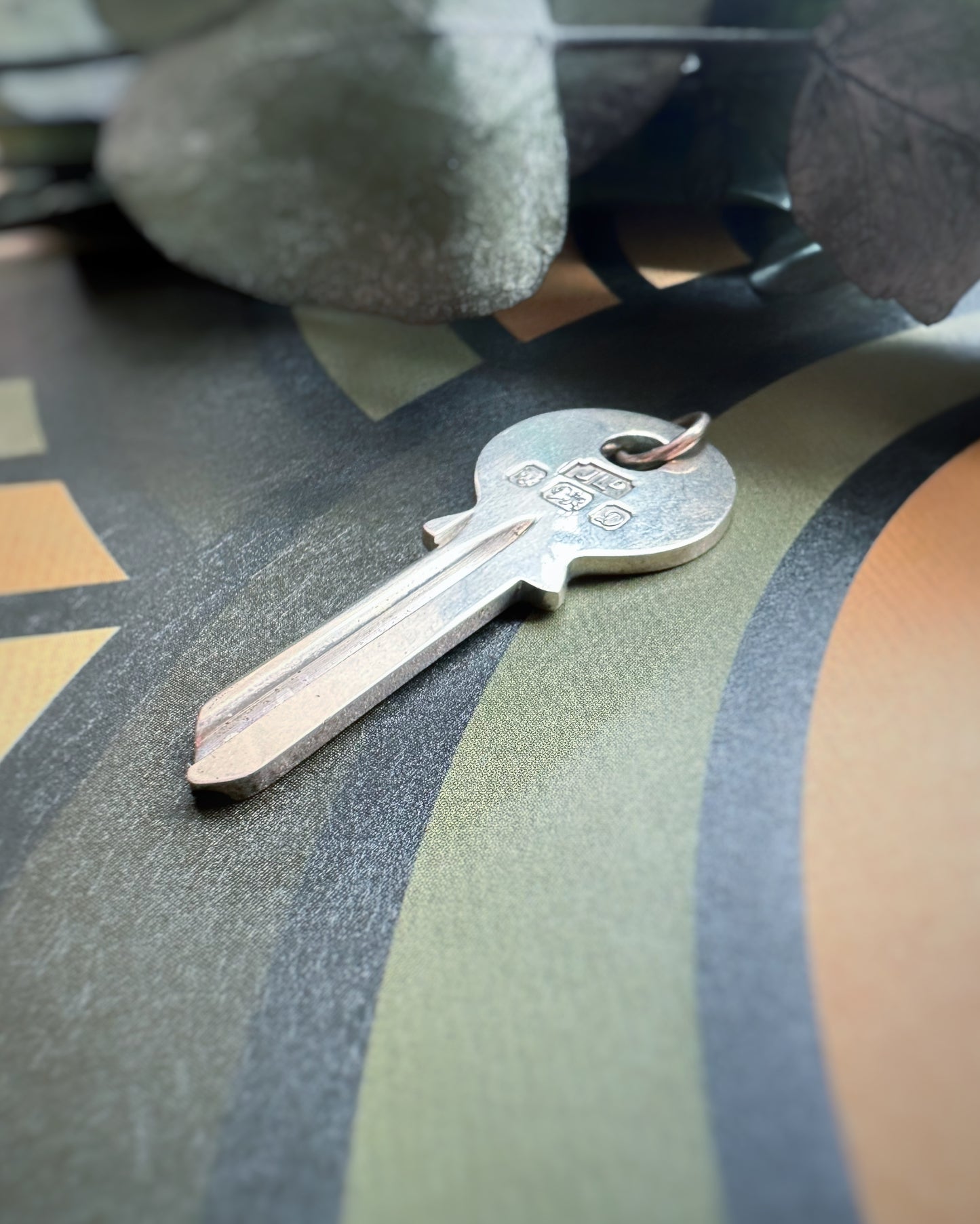 Vintage 1978 Giant Key Charm