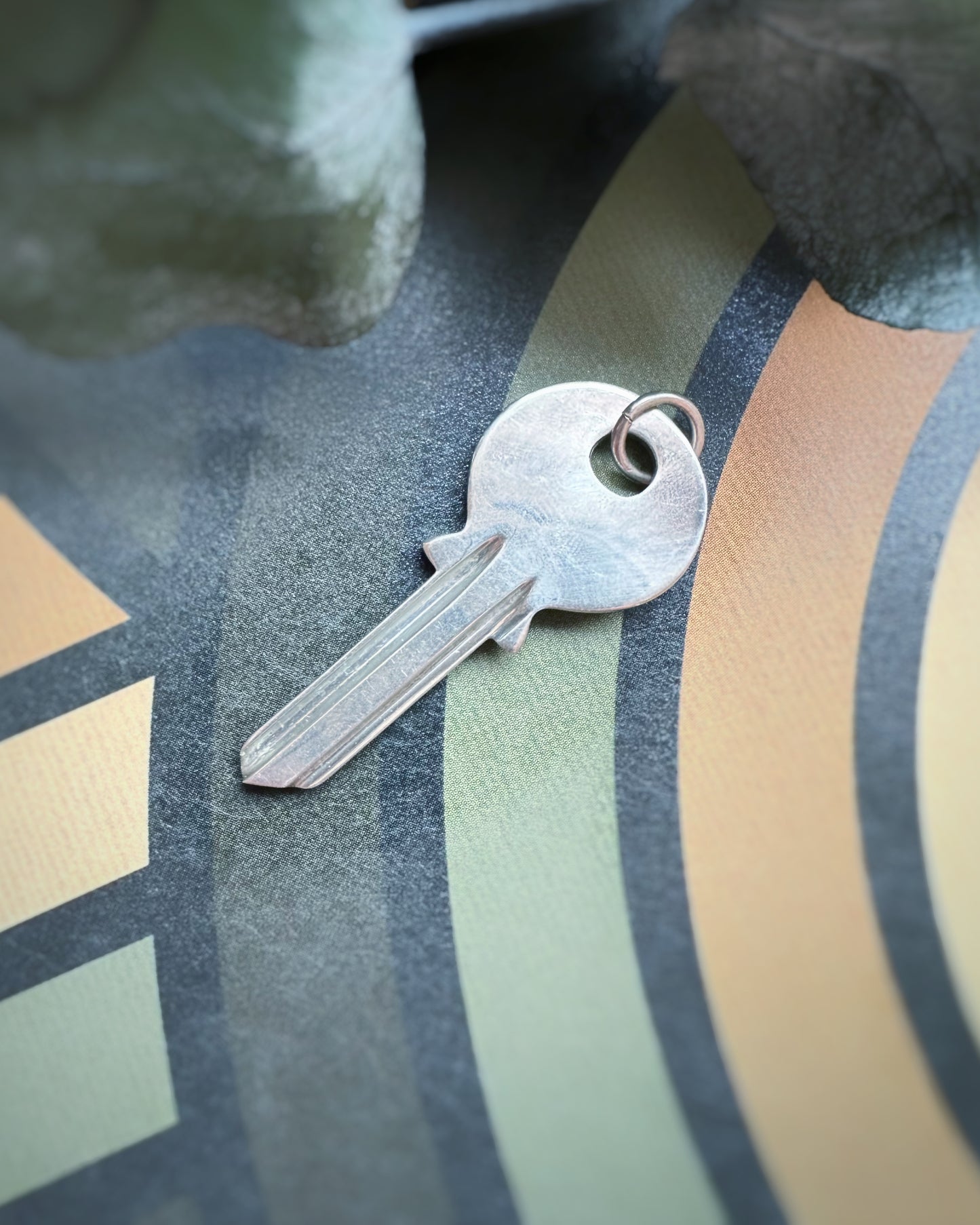 Vintage 1978 Giant Key Charm