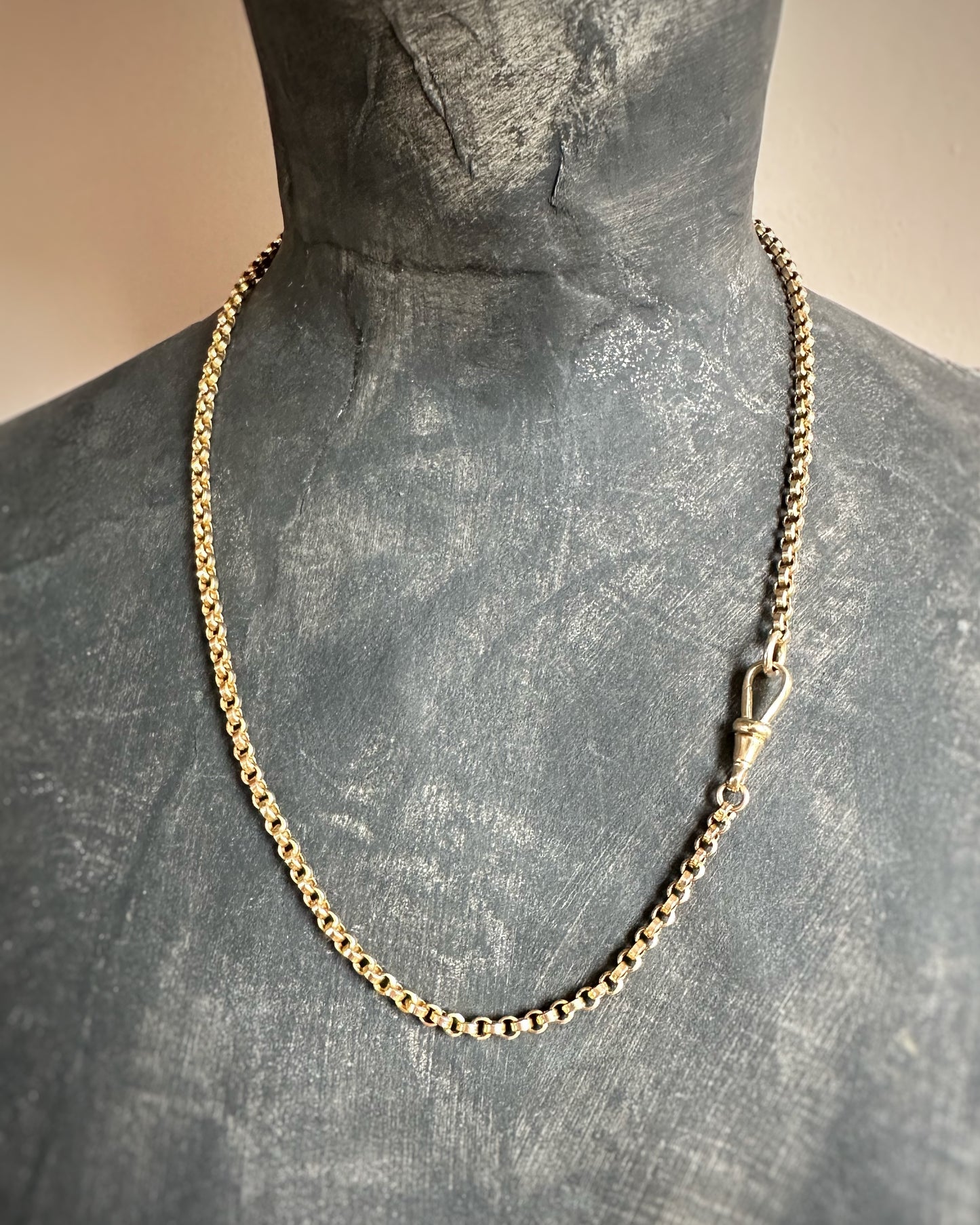 Antique Rolo Link with Dog Clip (19")