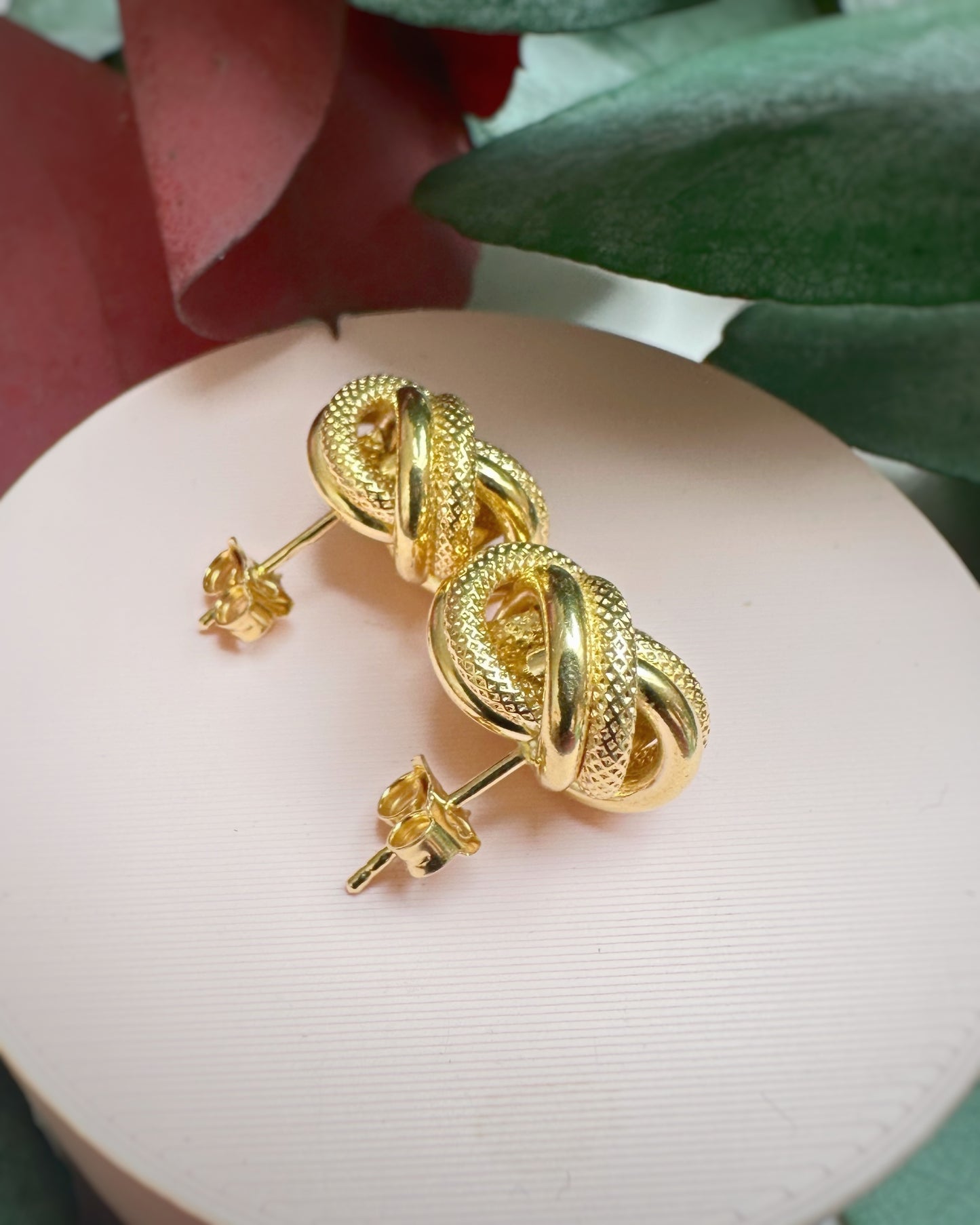Vintage UnoAErre Chunky Knot Studs