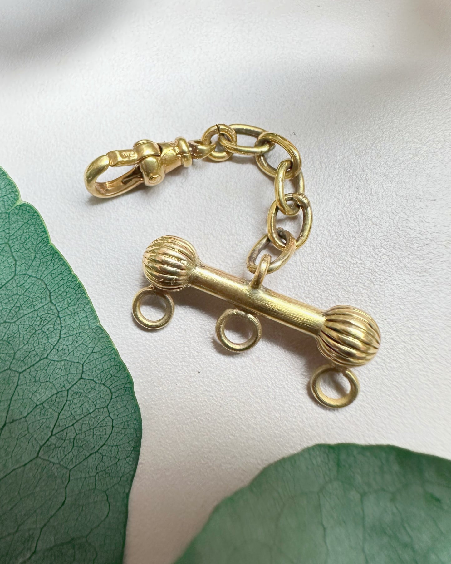 Vintage Component Cable-Link Necklace Separator / Extender