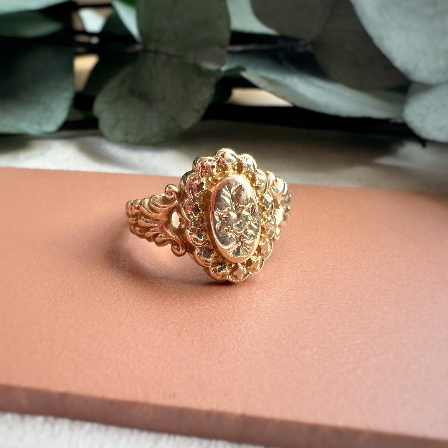 Vintage Reproduction Ornate Sunburst Ring