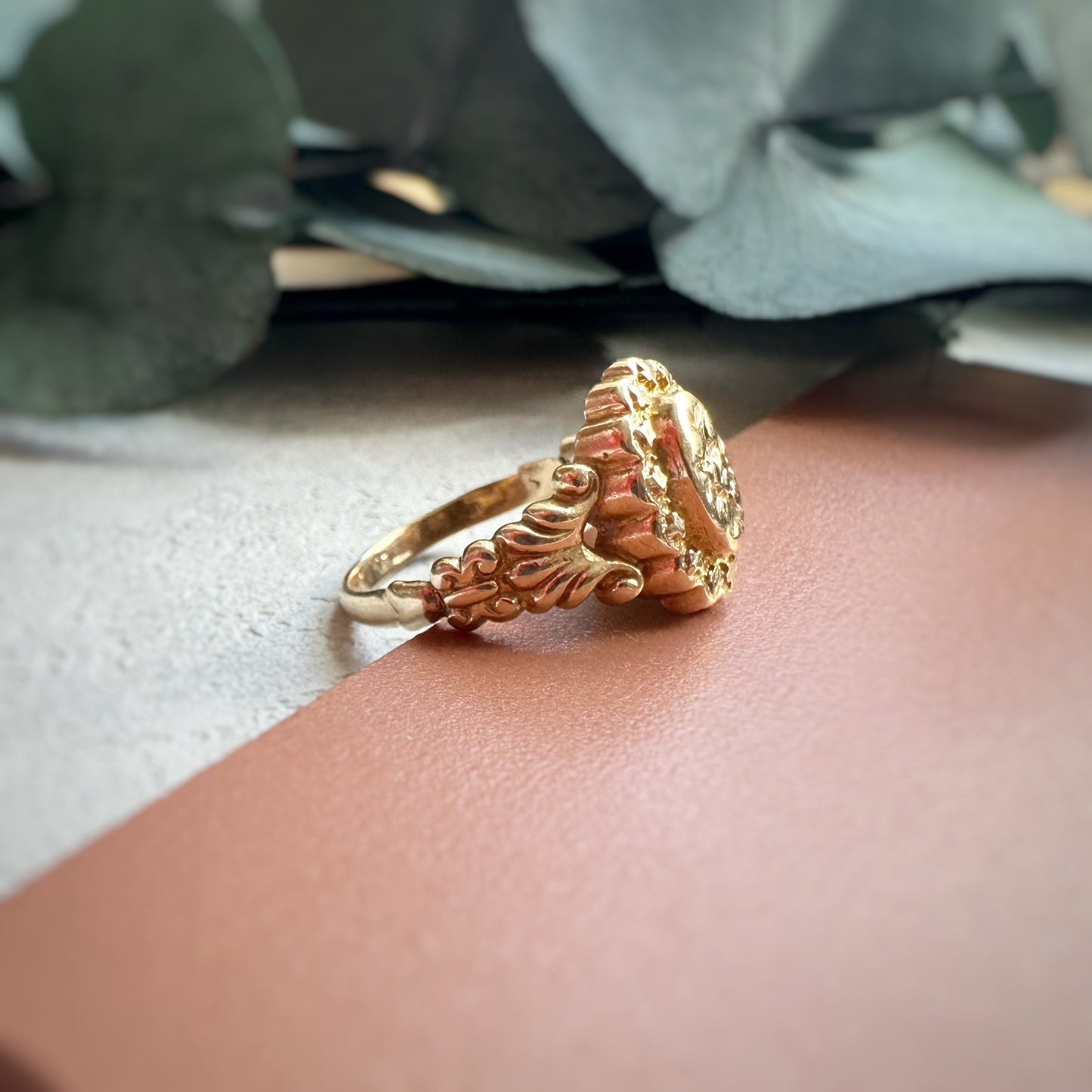 Vintage Reproduction Ornate Sunburst Ring