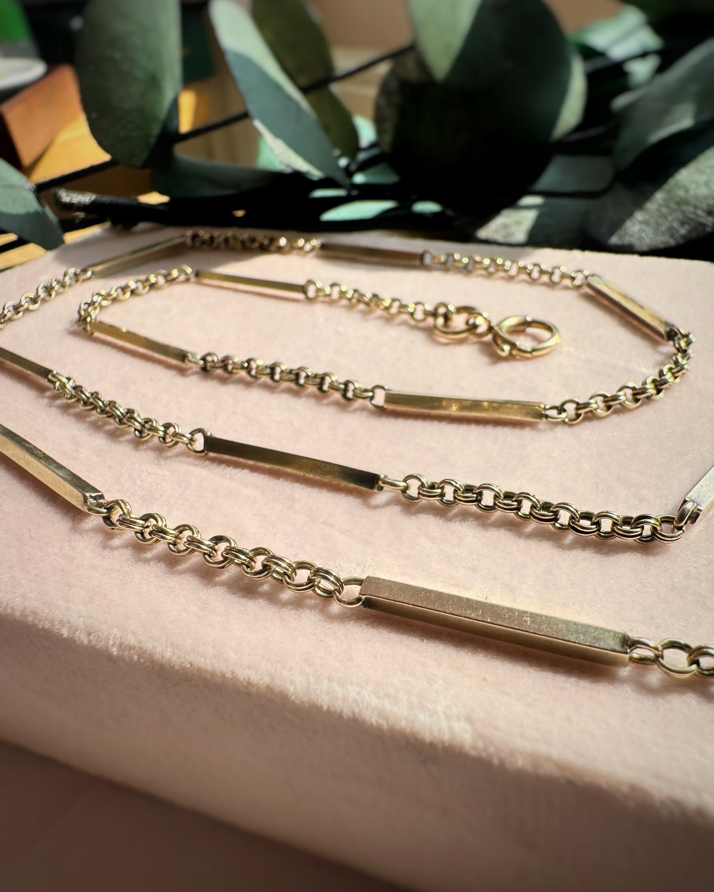 Old Vintage Bar and Double Rolo Link (24")