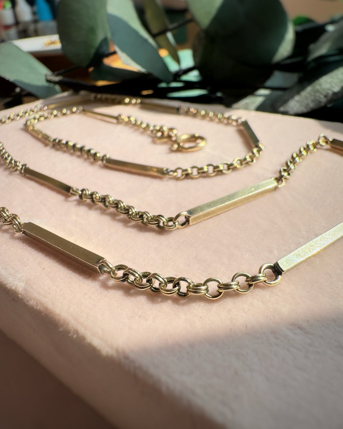 Old Vintage Bar and Double Rolo Link (24")