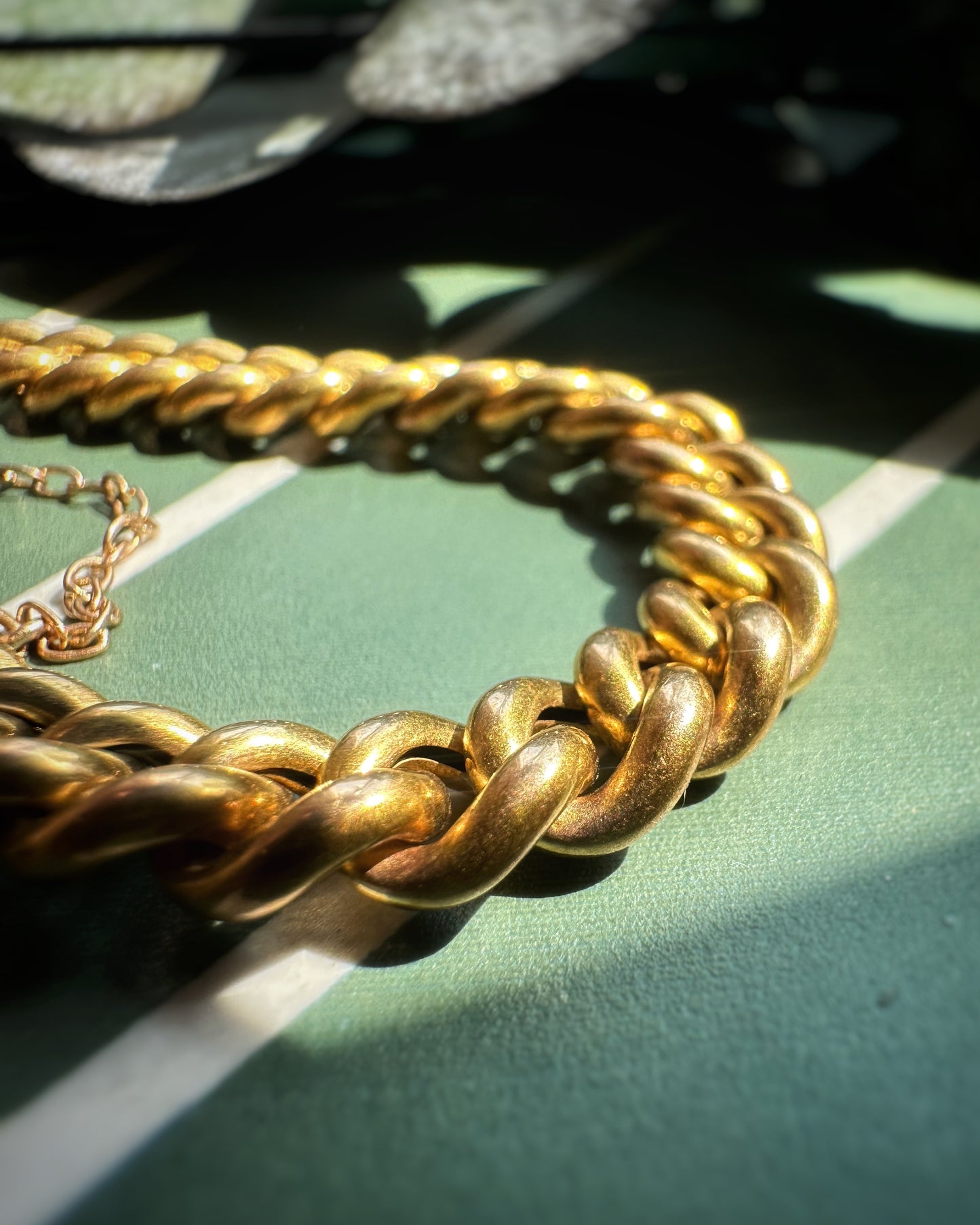 Antique Ungraduated Curb Bracelet (7.5")