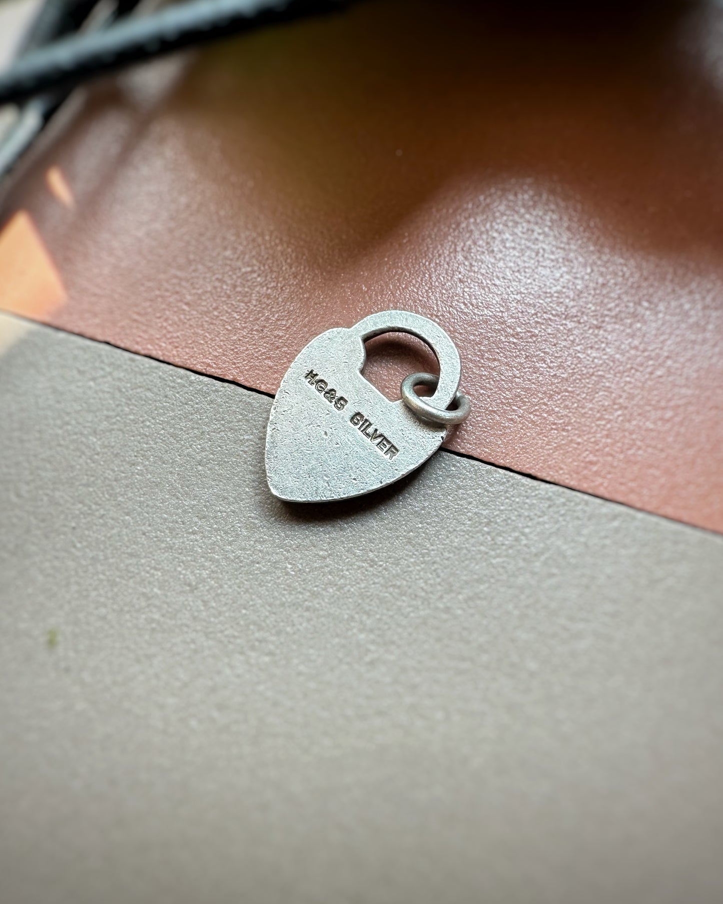 Vintage Silver Padlock Charm