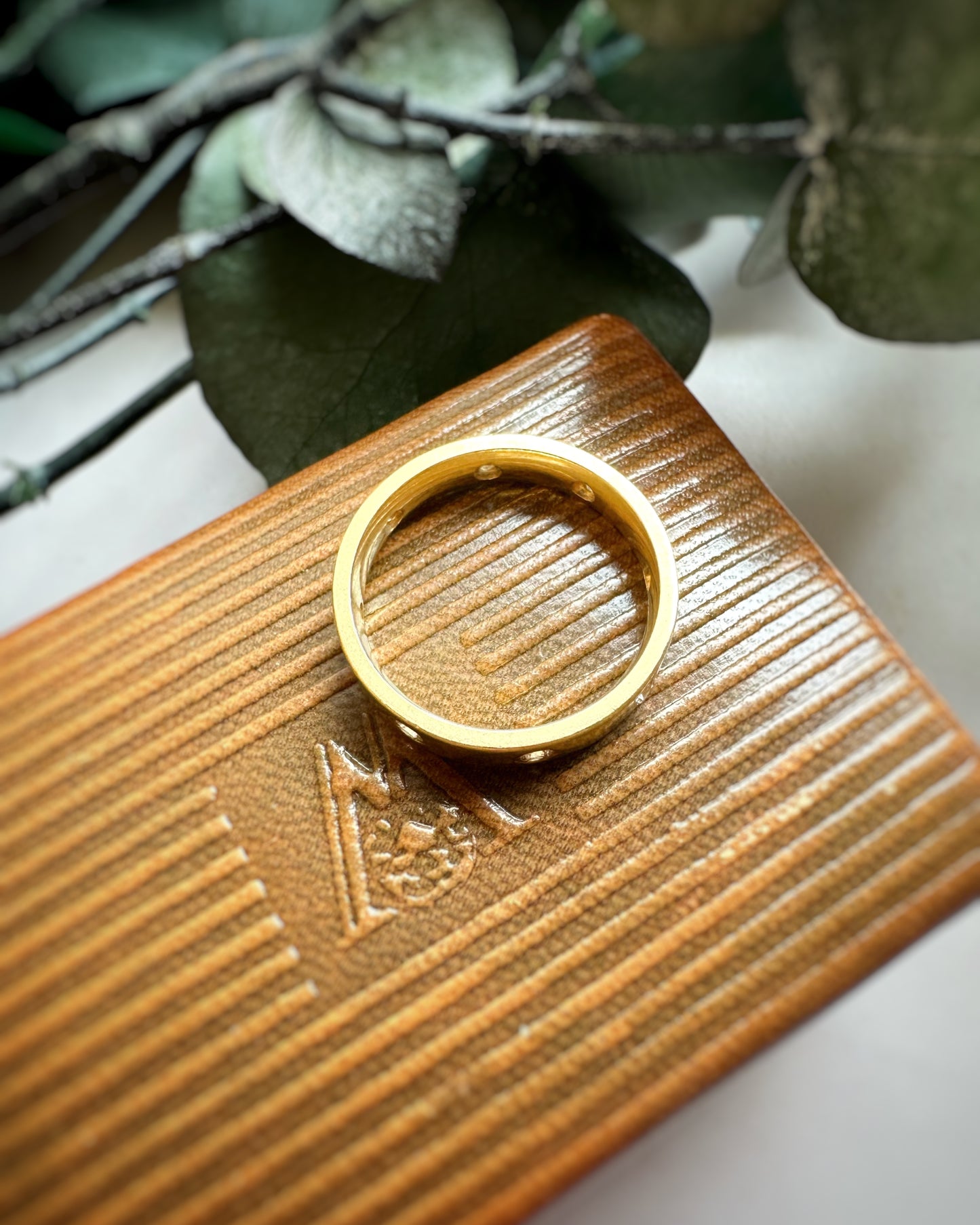 Vintage Satin Chunky Diamond Ring (O | 7.25)