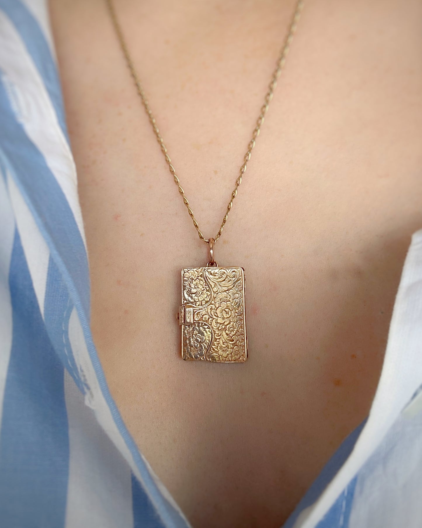 Antique One-of-a-Kind Book Locket