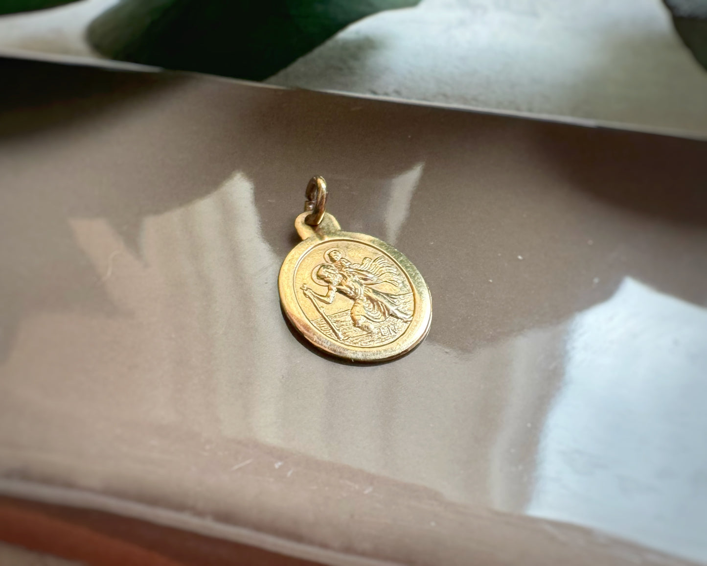 Vintage Oval Mini St Christopher