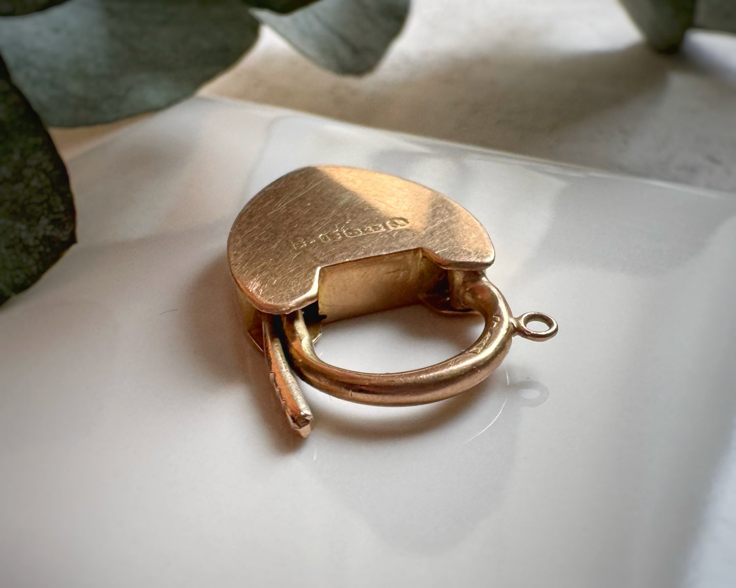Antique 1901 High-Carat Heart Padlock