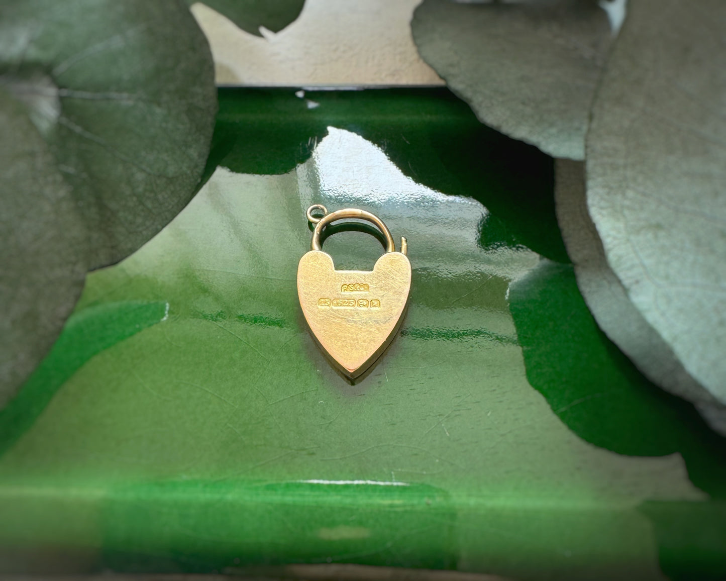 Antique 1909 High Carat Heart Padlock