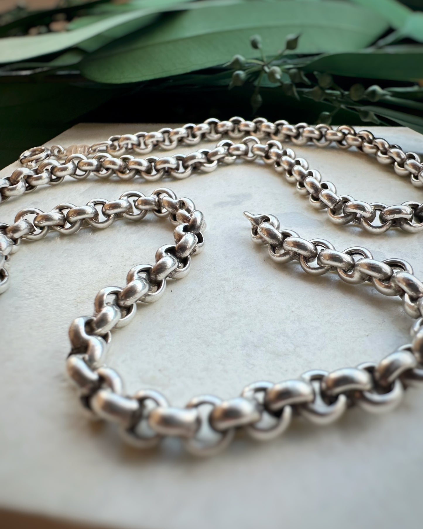 Vintage Puffy Belcher Chain (17.5")