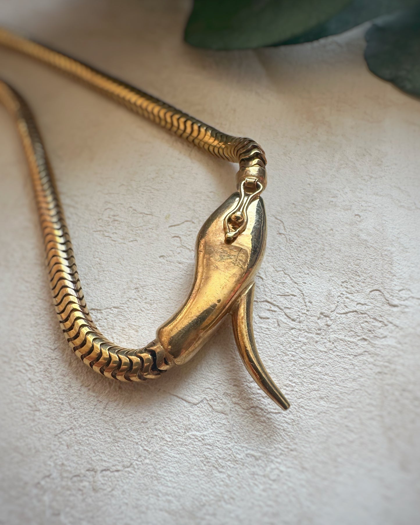 Antique Gilt Snake Chain (16")