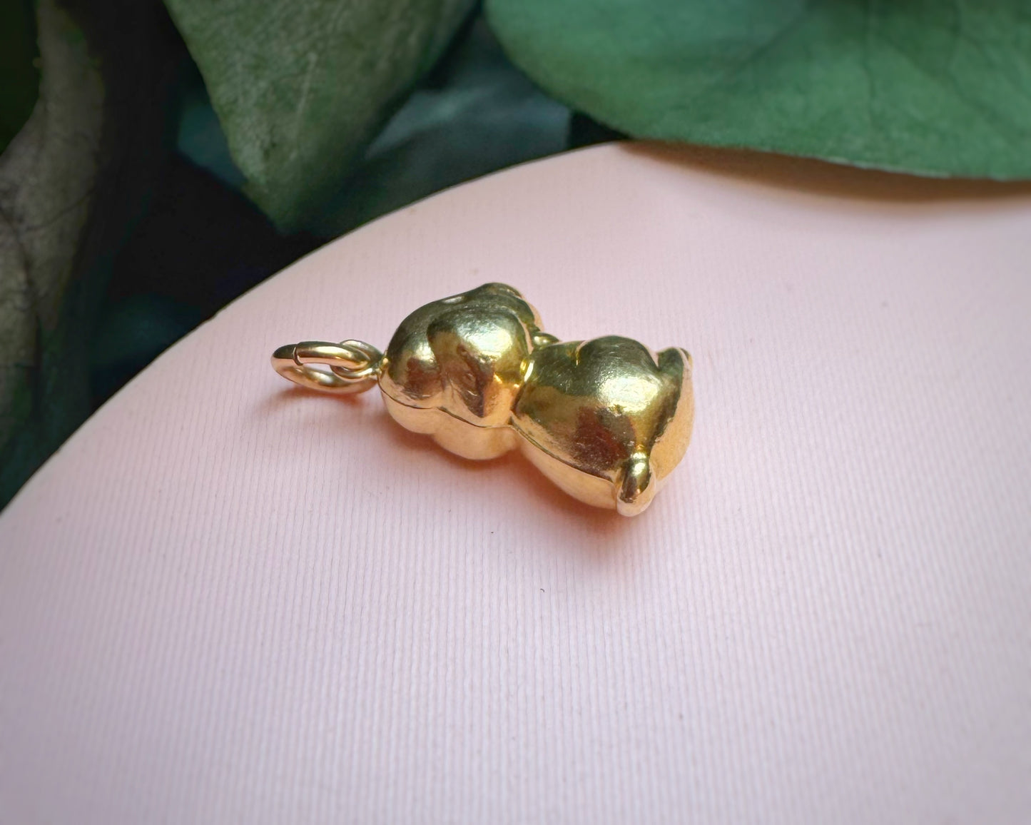 Vintage Puffy Puppy Charm
