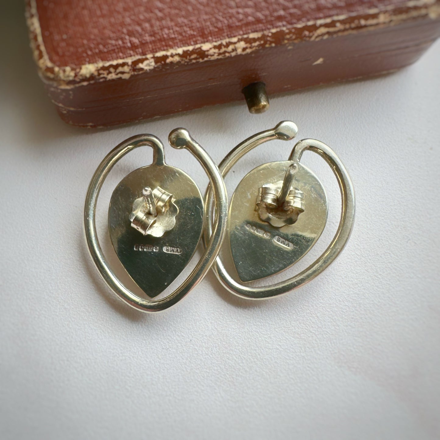 Oversized Malachite Studs