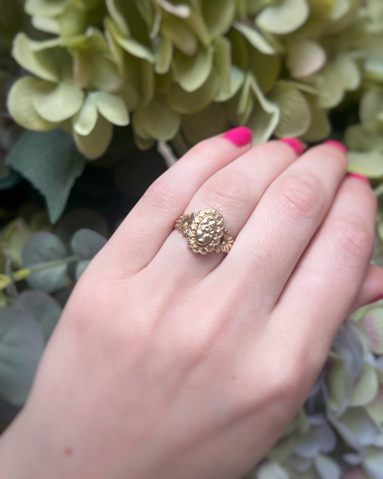 Vintage Reproduction Ornate Sunburst Ring