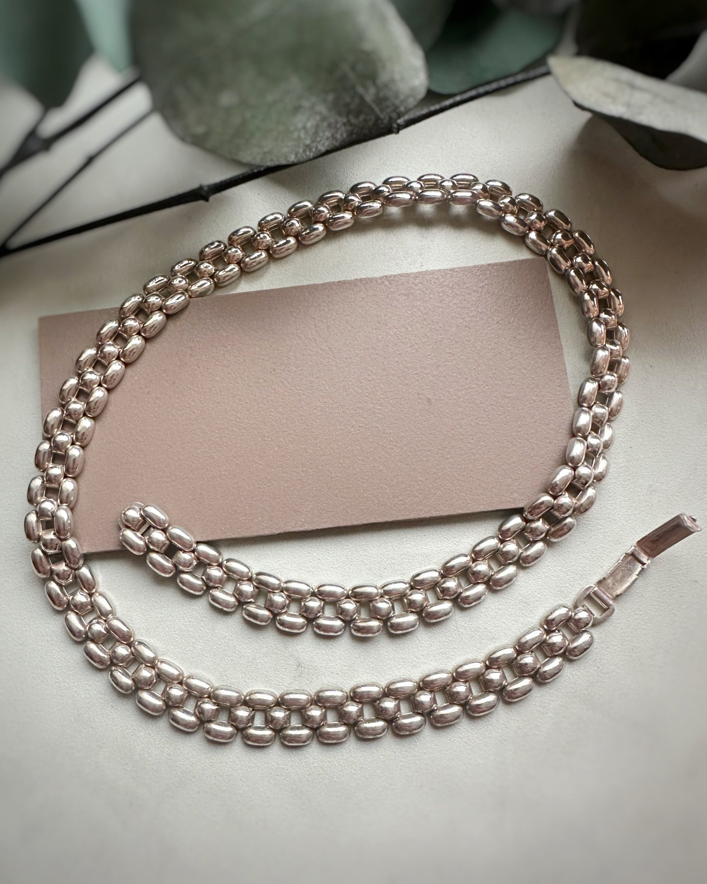 Vintage Panther Link Collar (15.5")