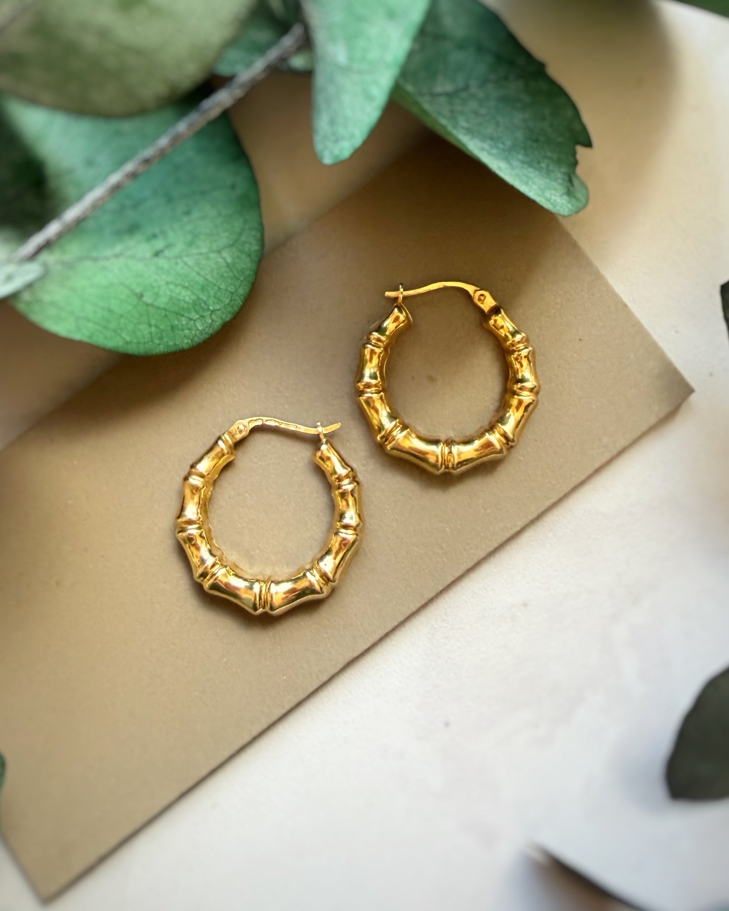 Vintage UnoAErre Midi Bamboo Hoops