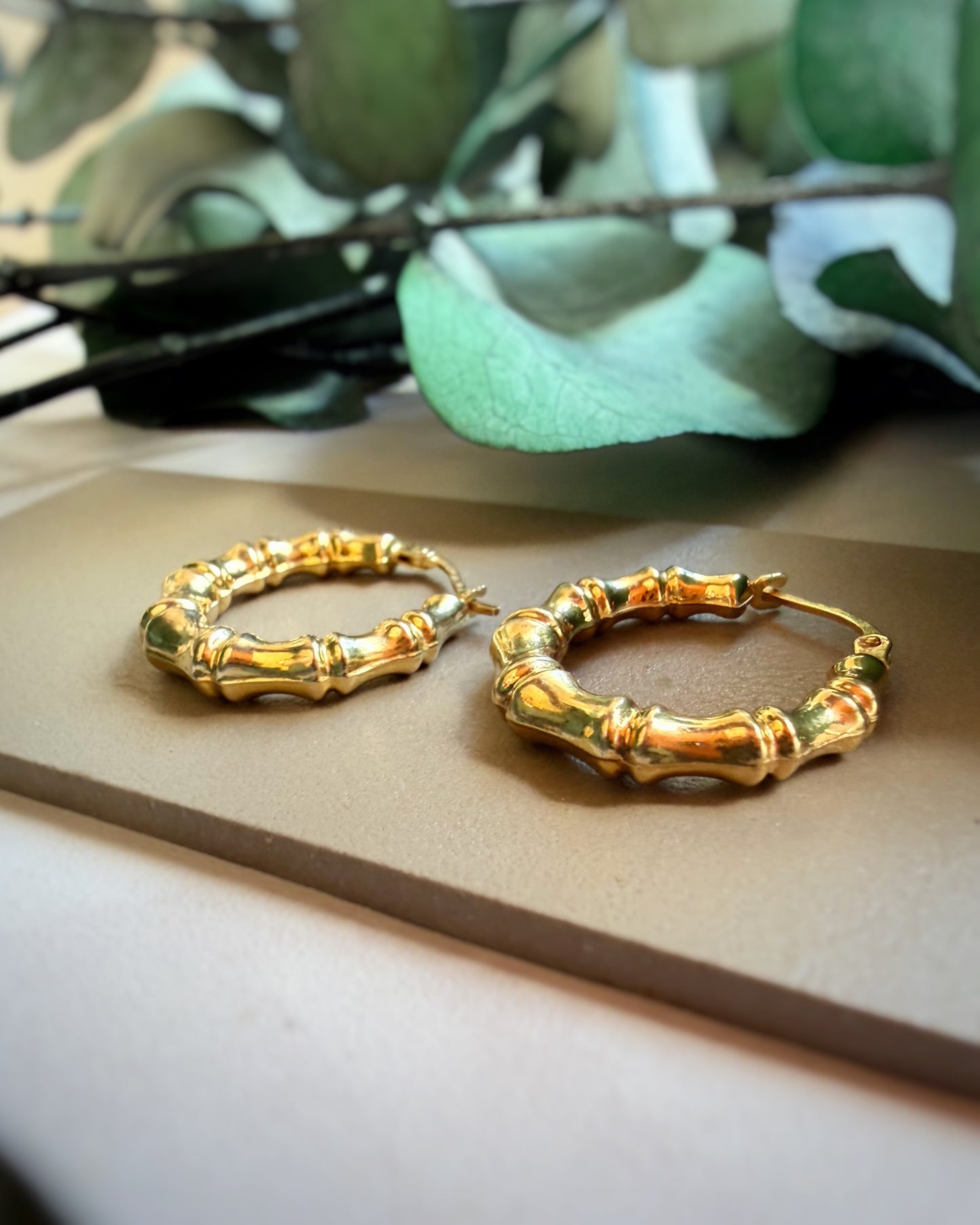 Vintage UnoAErre Midi Bamboo Hoops
