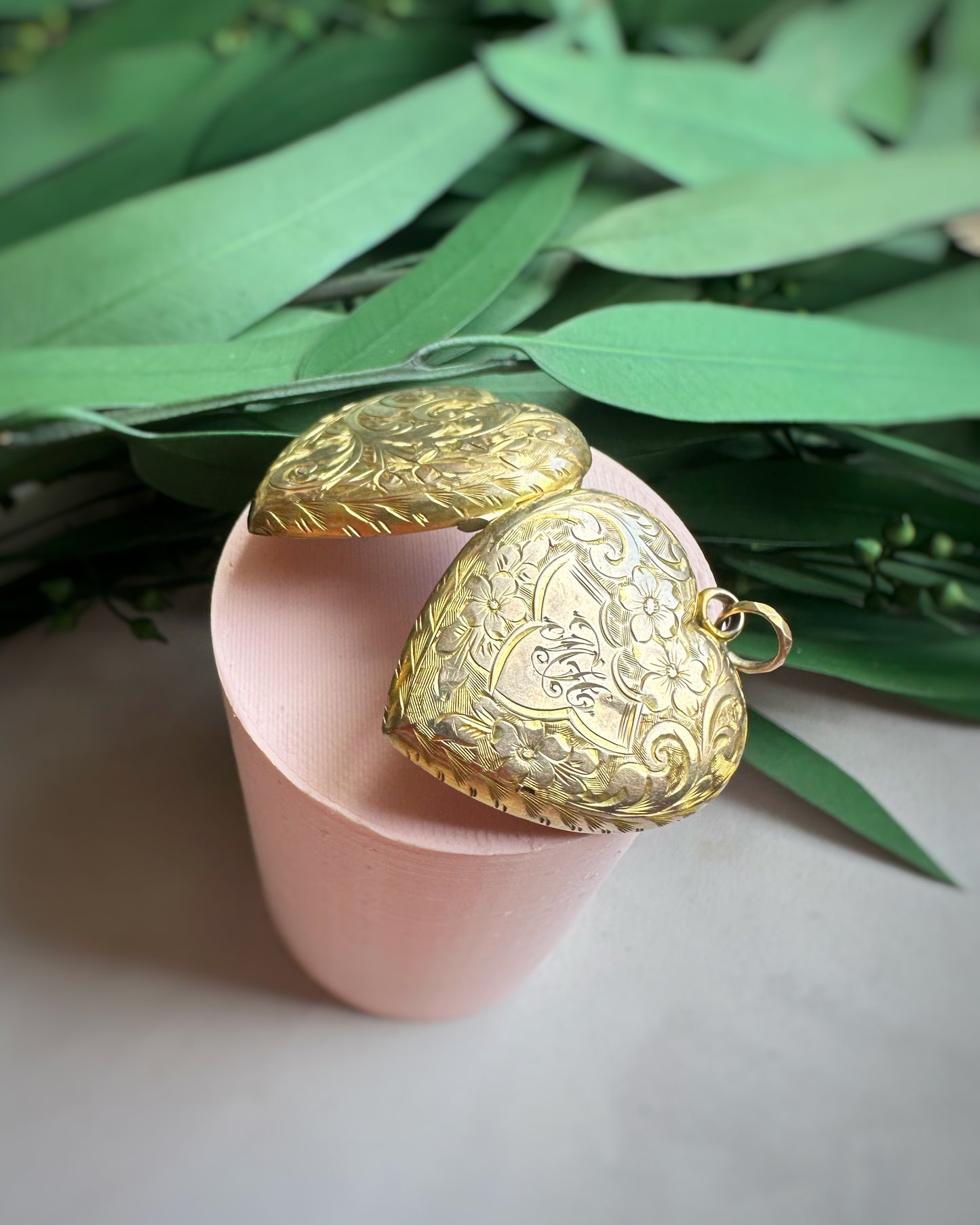 Antique Oversized & Puffy Heart Locket