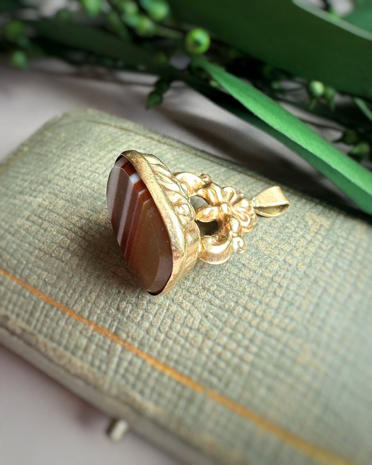 Vintage Reproduction Solid Gold Fob