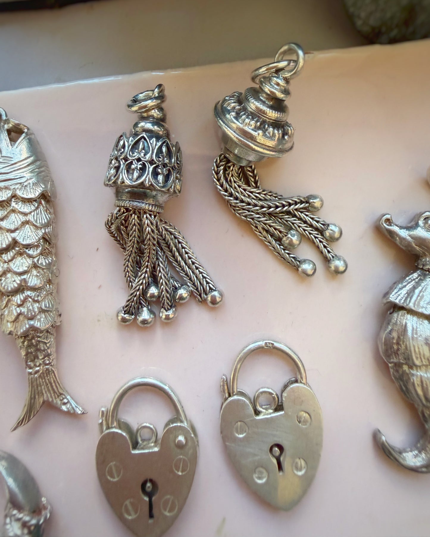 Chunky Silver Charms Collection
