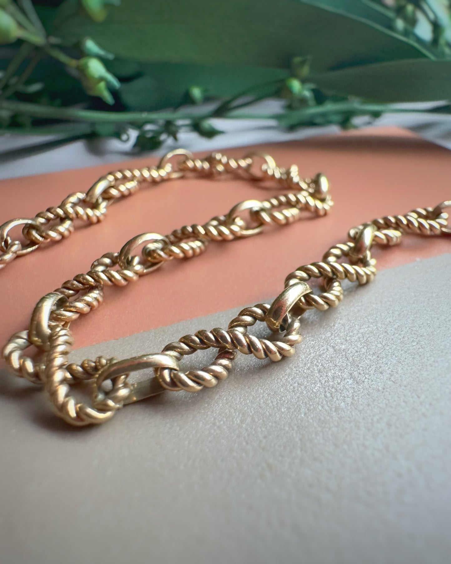 Vintage Infinity Twist Bracelet (7+1/4")