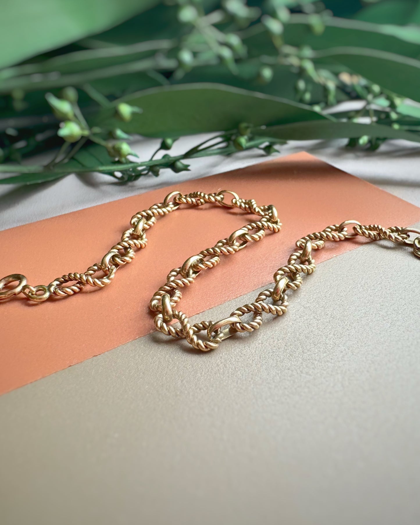 Vintage Infinity Twist Bracelet (7+1/4")
