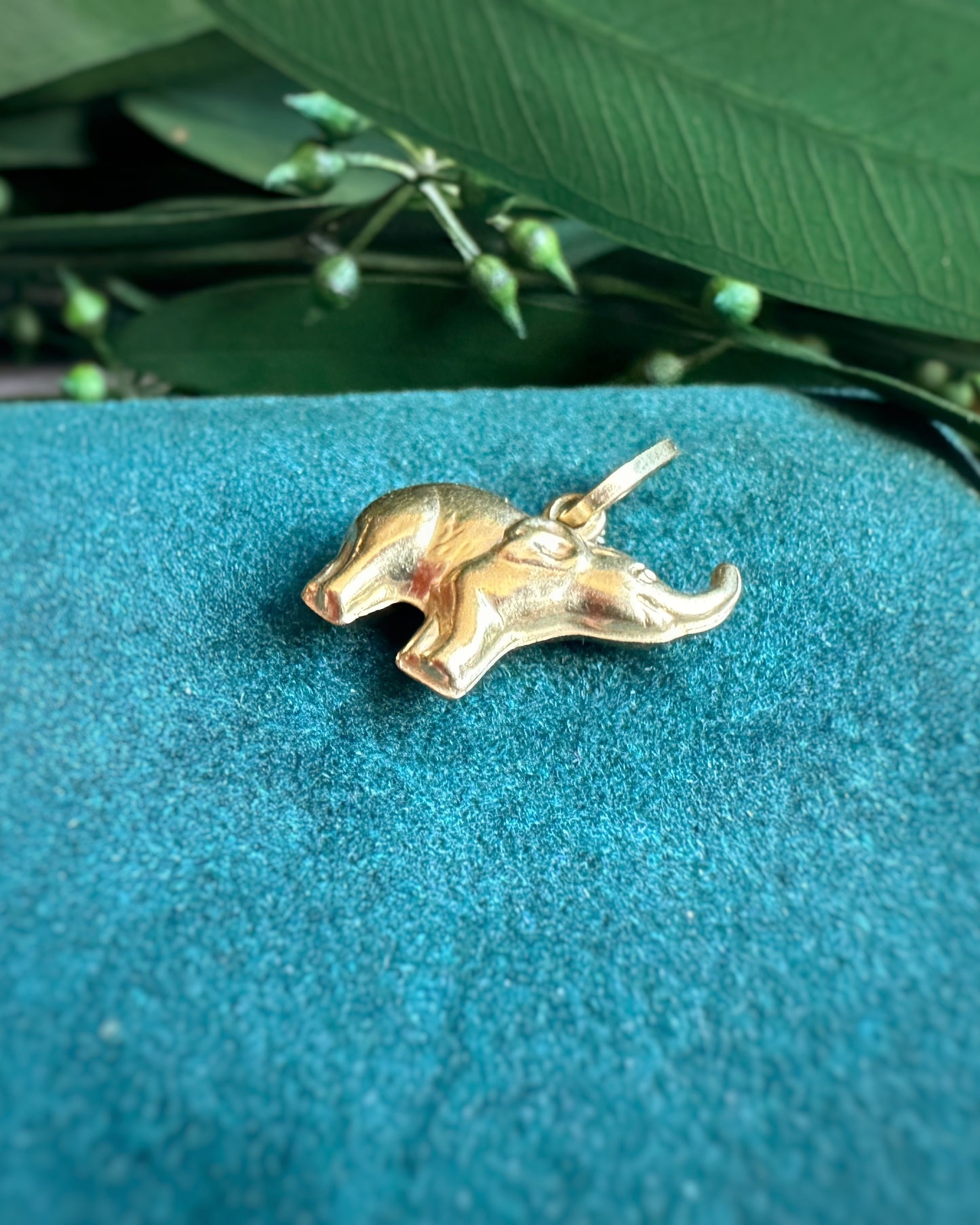 Vintage Puffy Mini Elephant