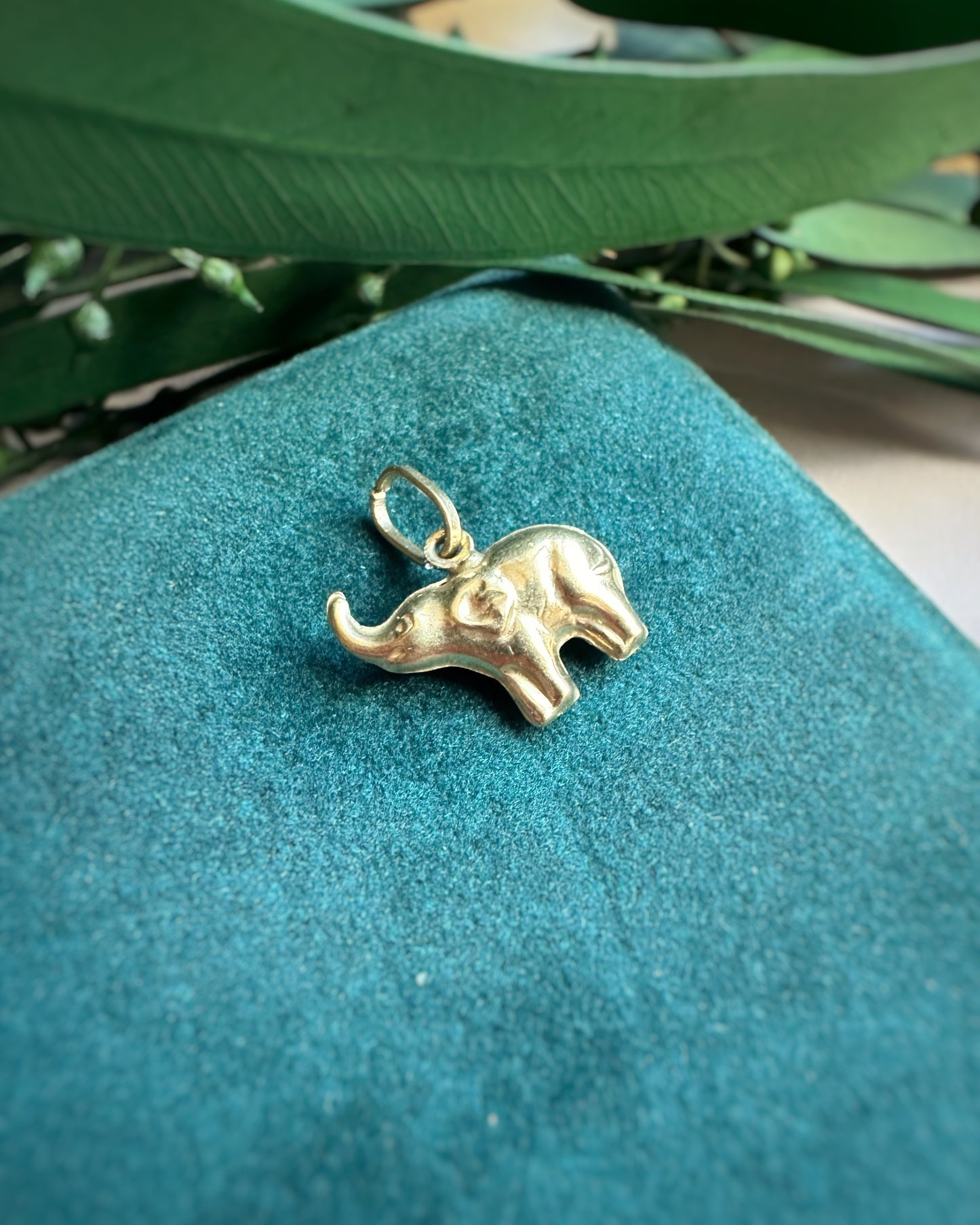 Vintage Puffy Mini Elephant