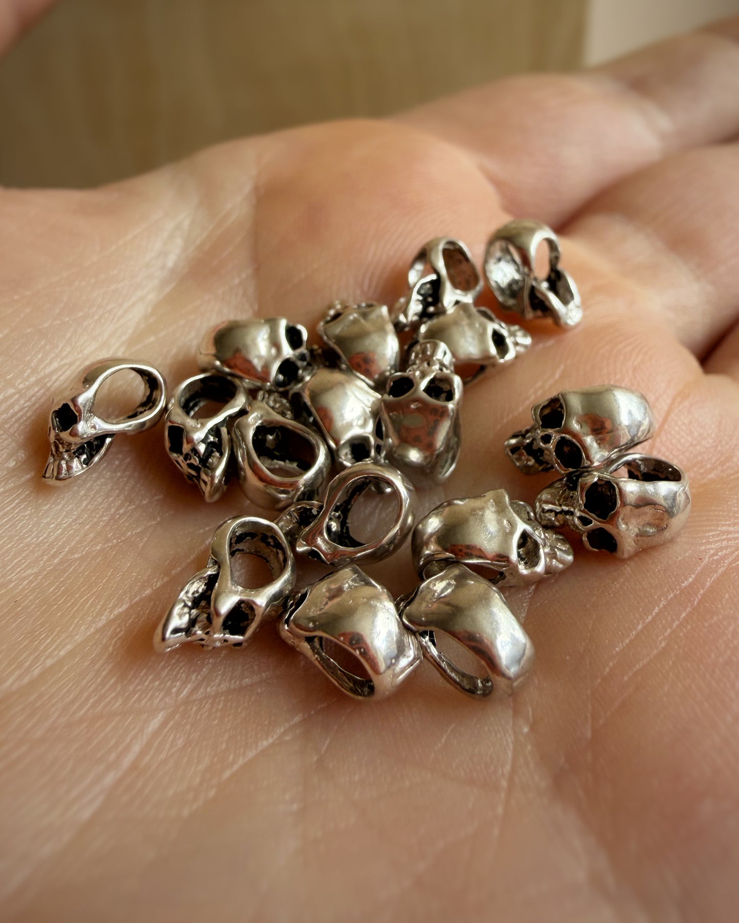 Mini Silver Skull Sliders