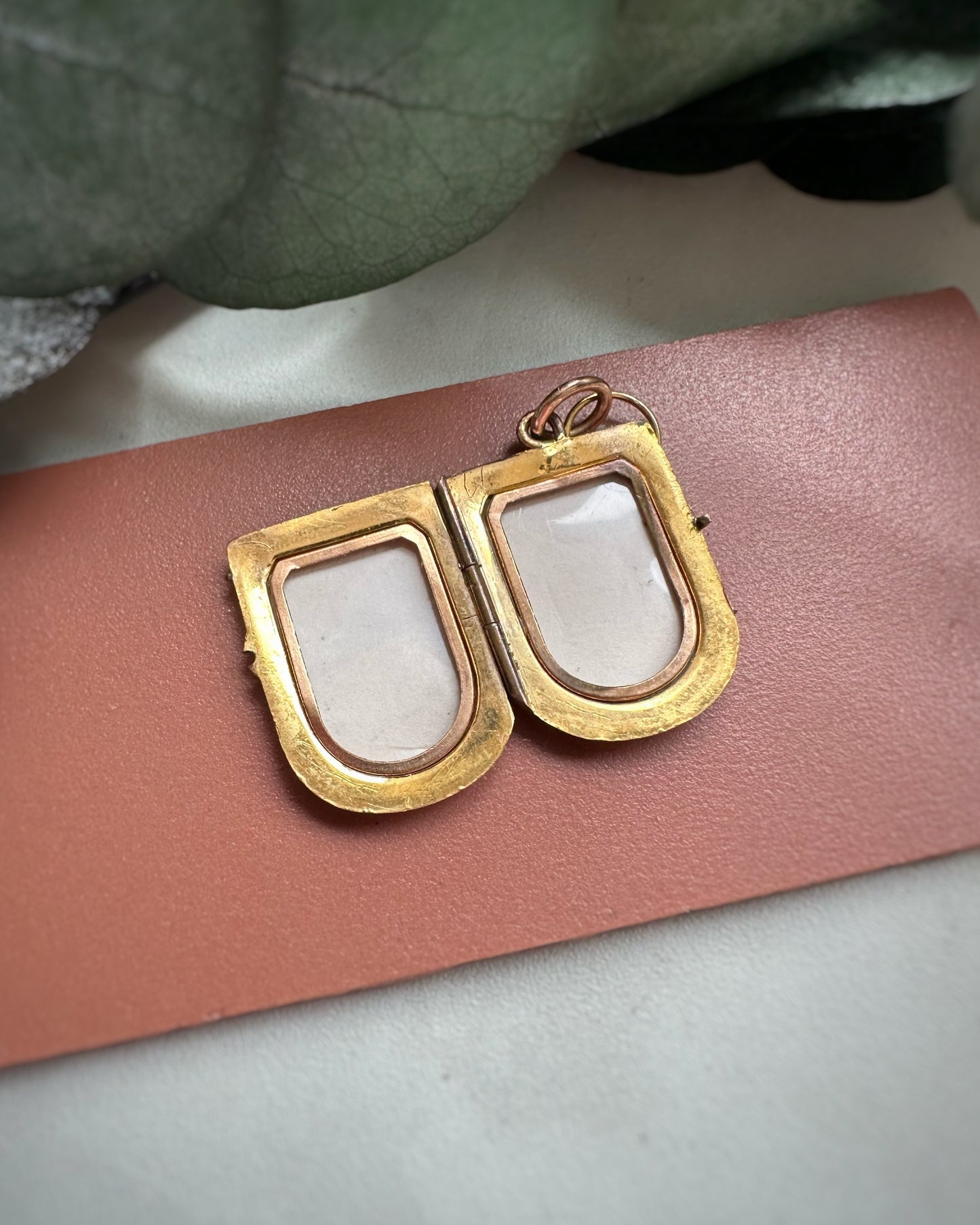 Antique Double Window Shield Locket