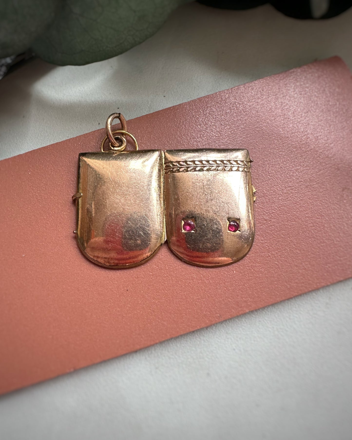 Antique Double Window Shield Locket