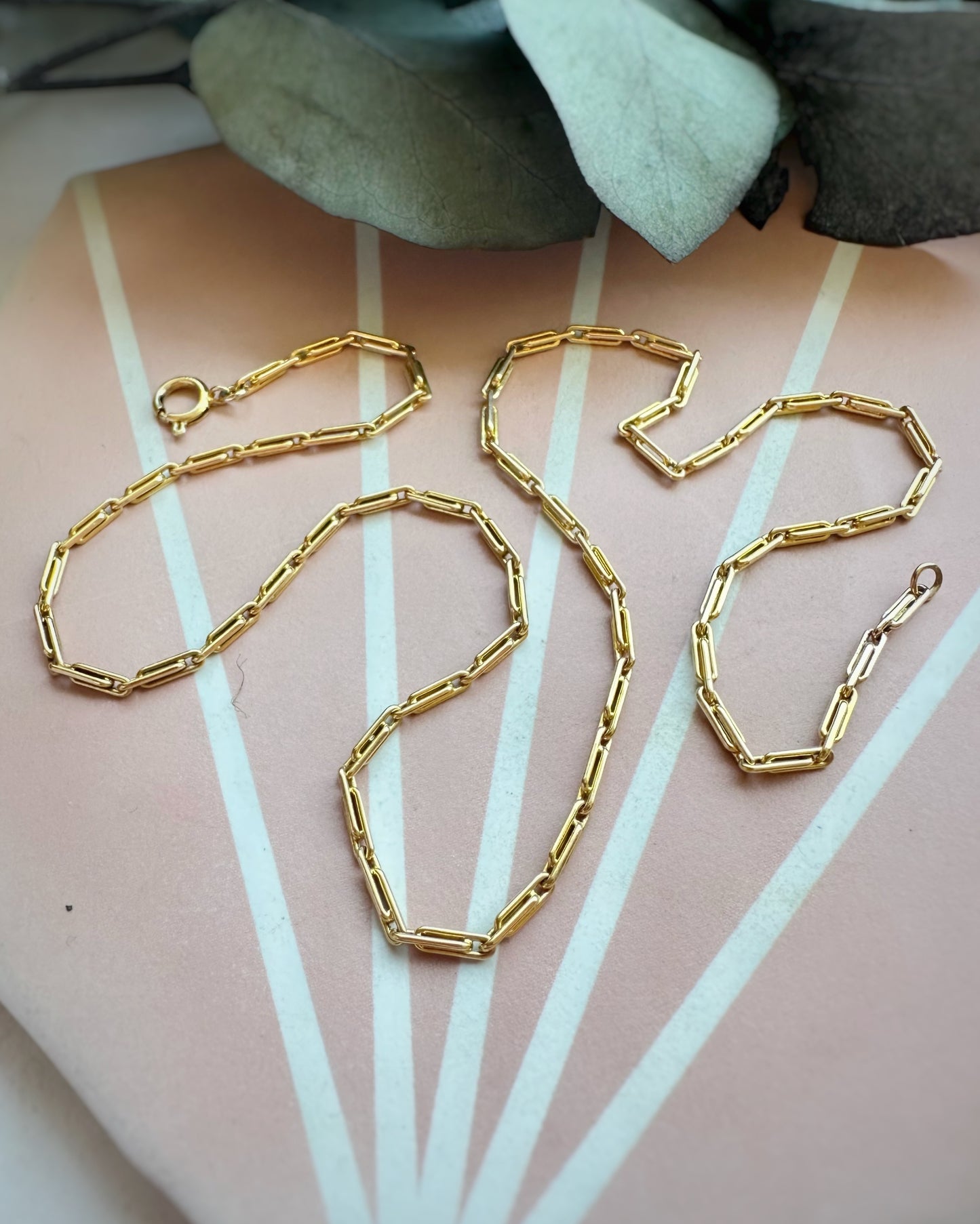 Exceptional Antique Double Trombone Chain (18")