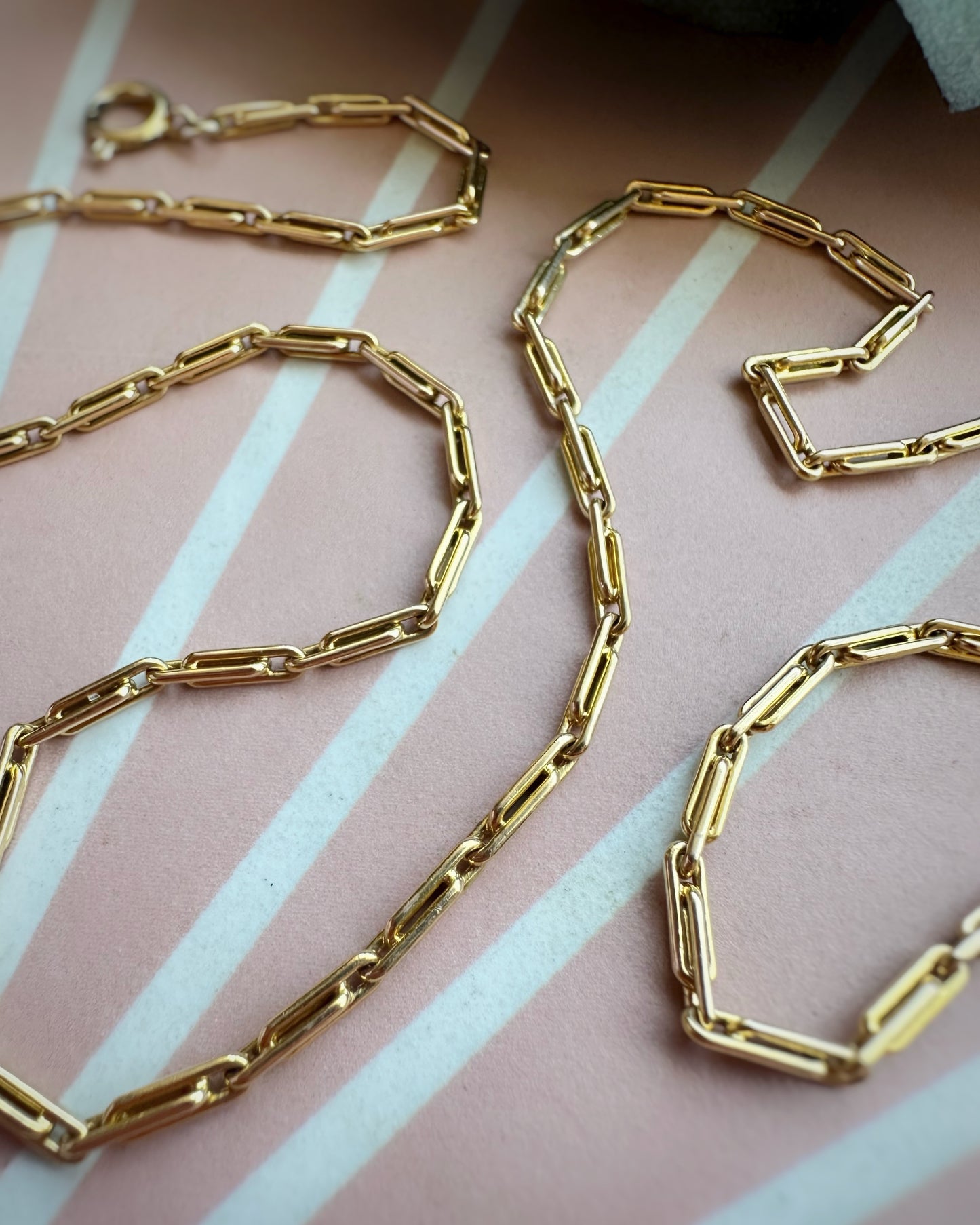 Exceptional Antique Double Trombone Chain (18")