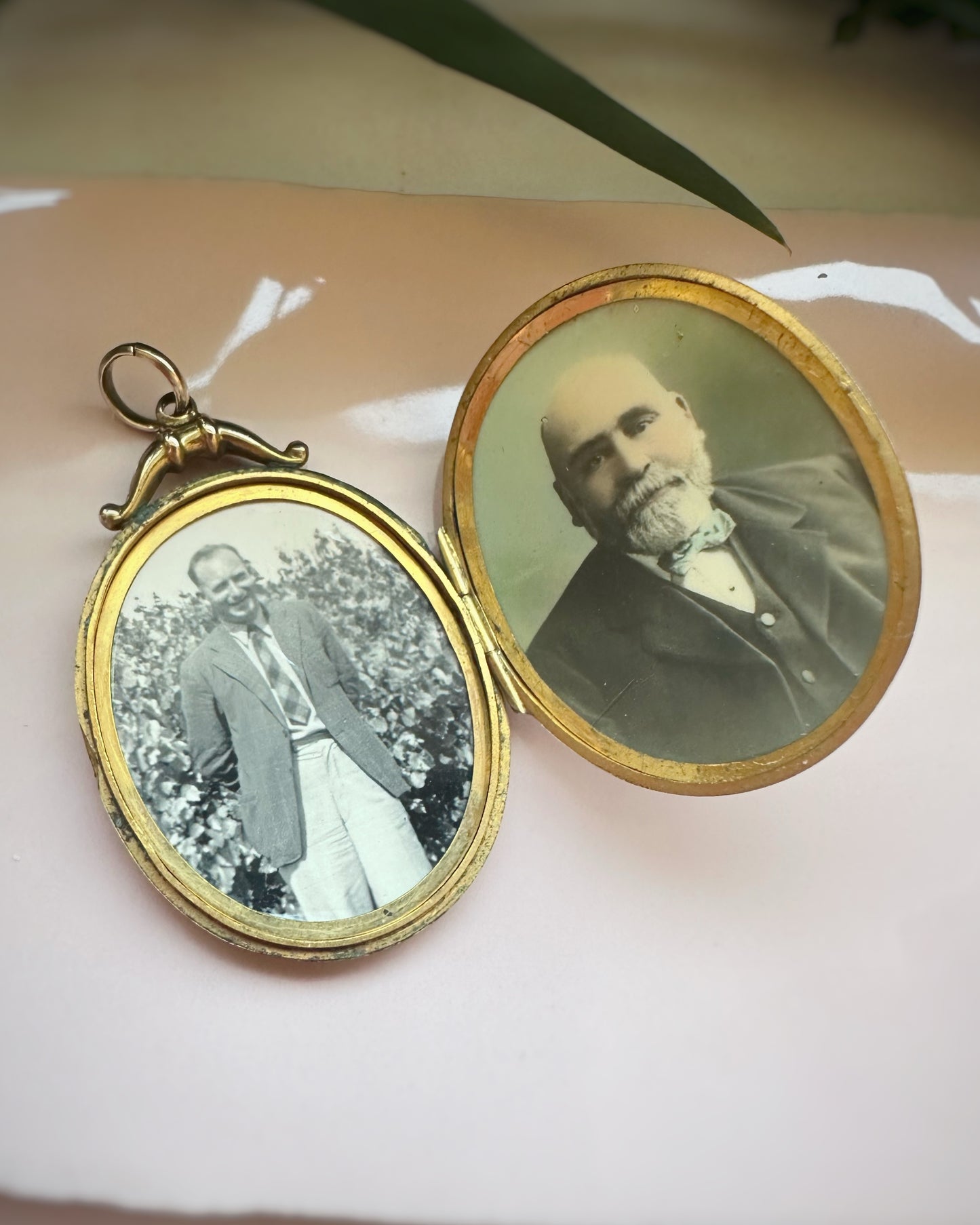Antique Oversized Shield Motif Locket