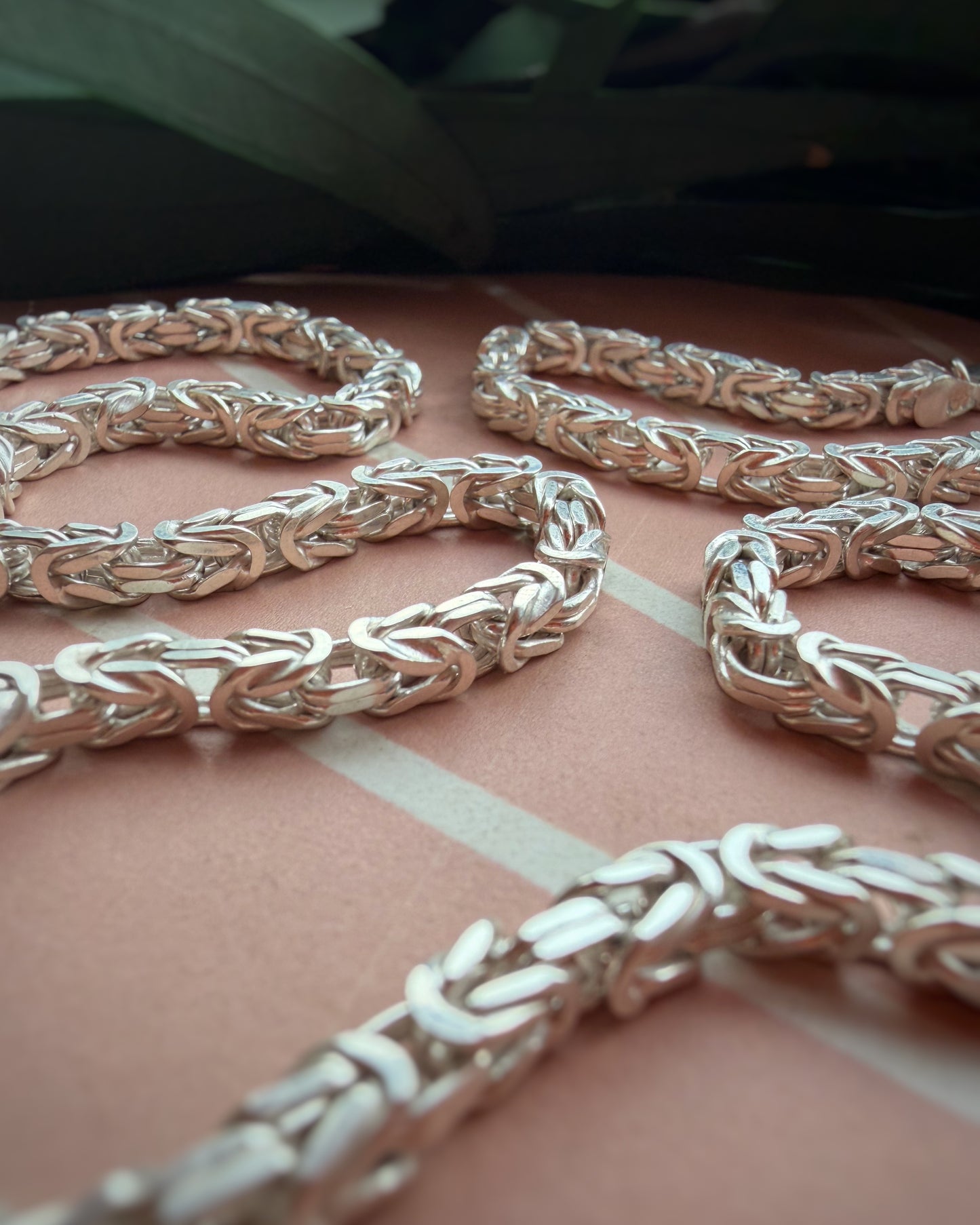 Vintage Chunky Flat-Facet Byzantine (22")