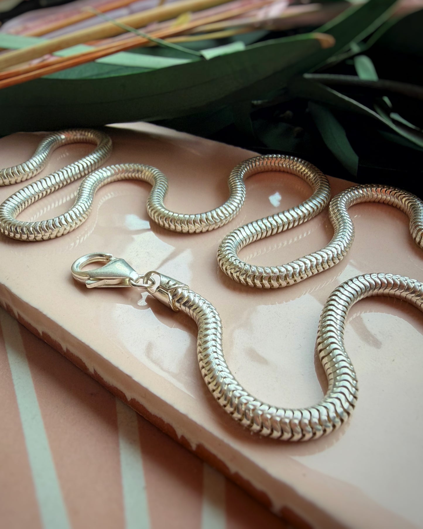 Vintage Chunky Snake Chain (22" - 24")