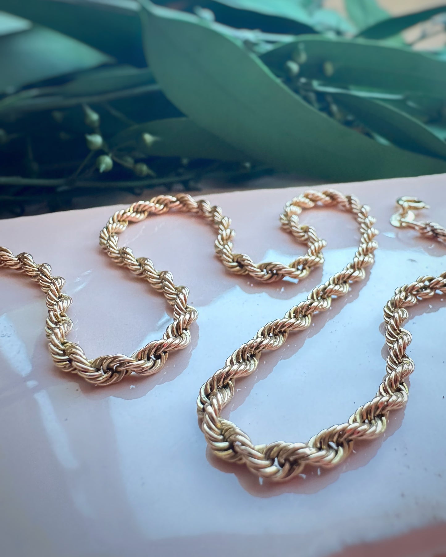 Vintage Chunky Rope Chain (16.5")
