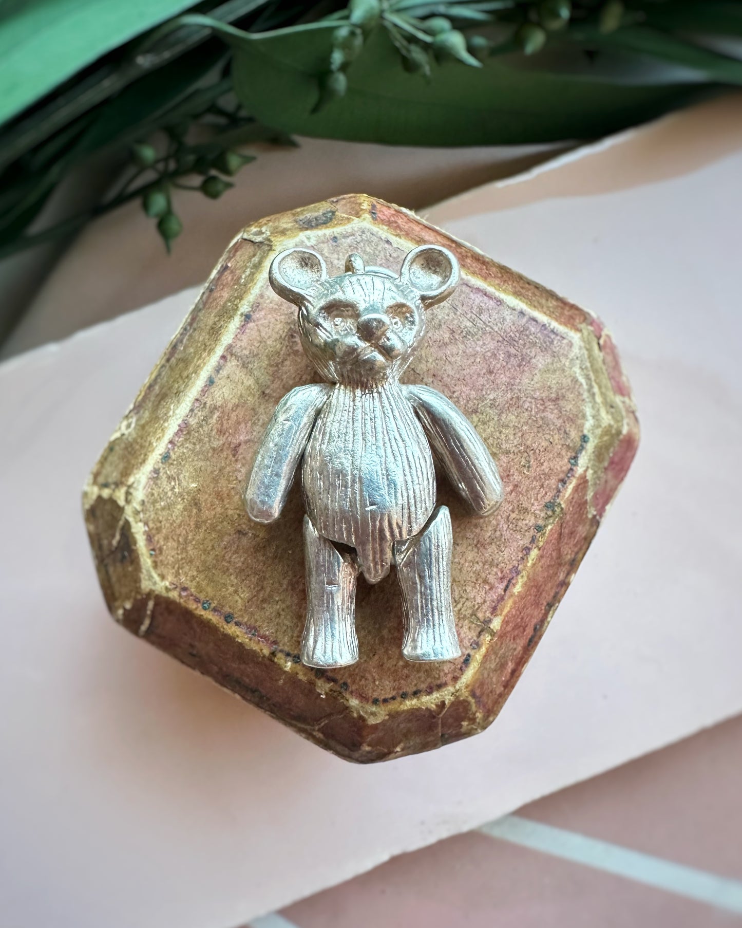 Vintage Chunky Articulated Teddy Bear