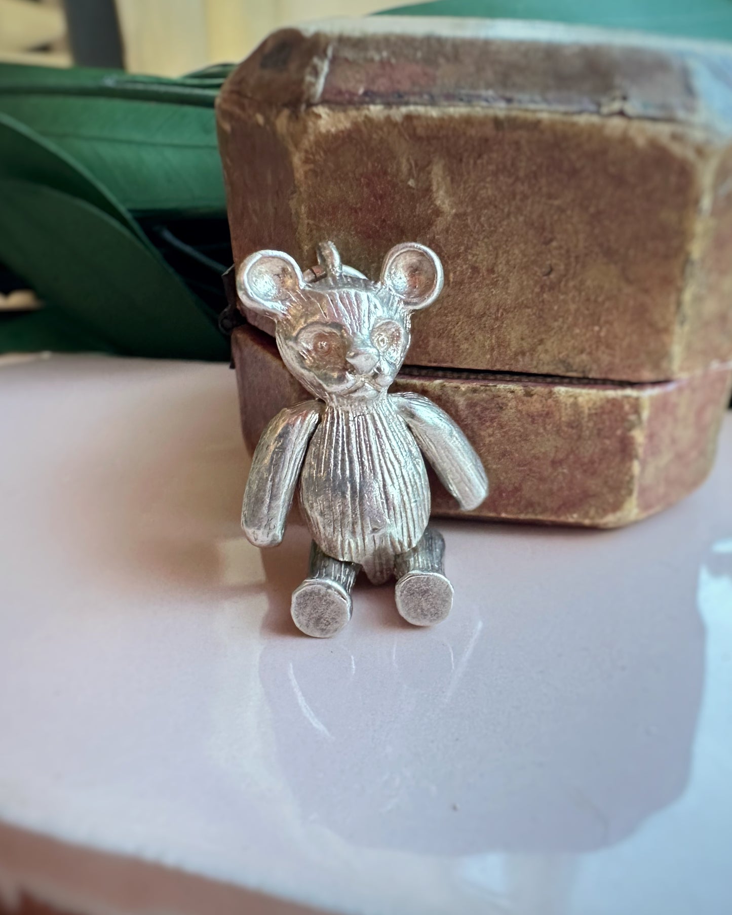 Vintage Chunky Articulated Teddy Bear